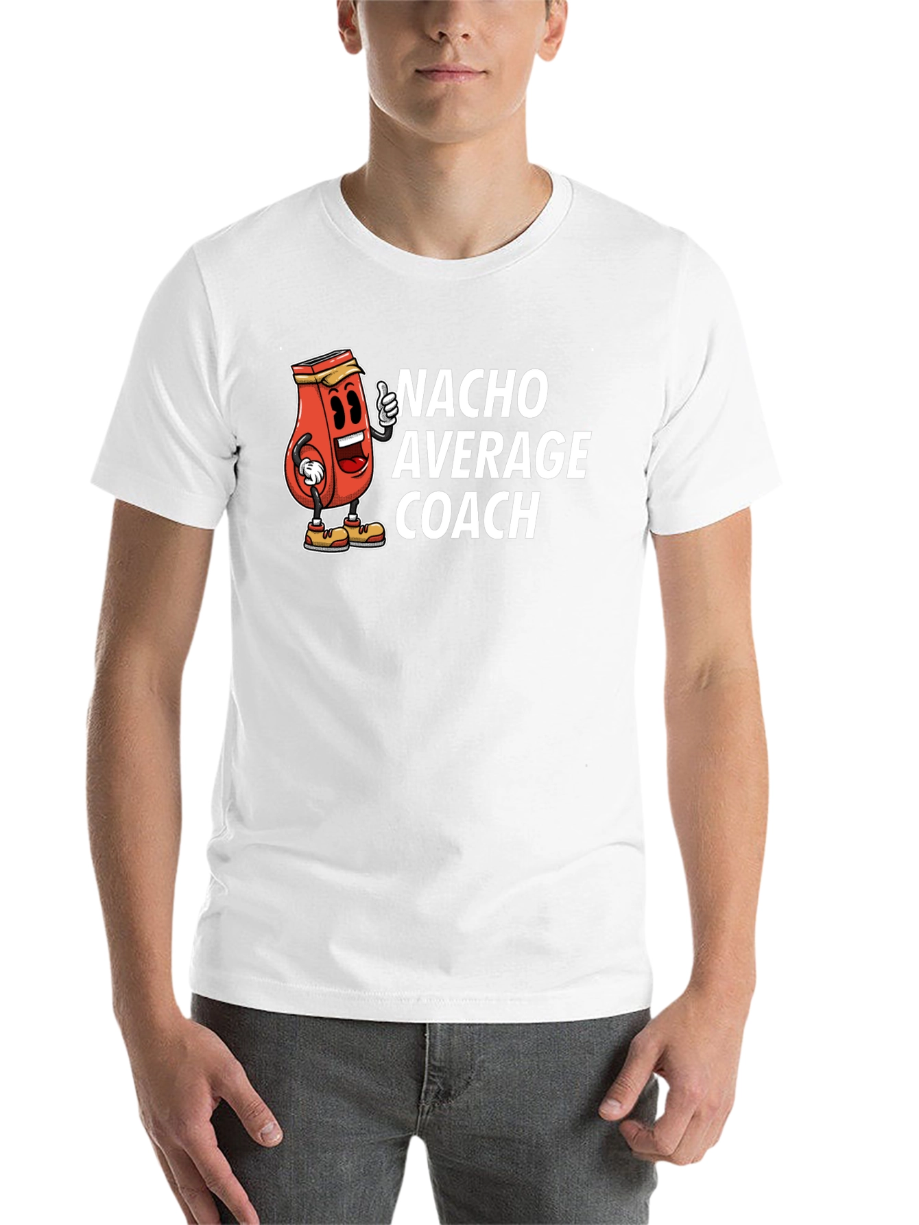 Black Nacho Average Coach Funny T-Shirt view 14
