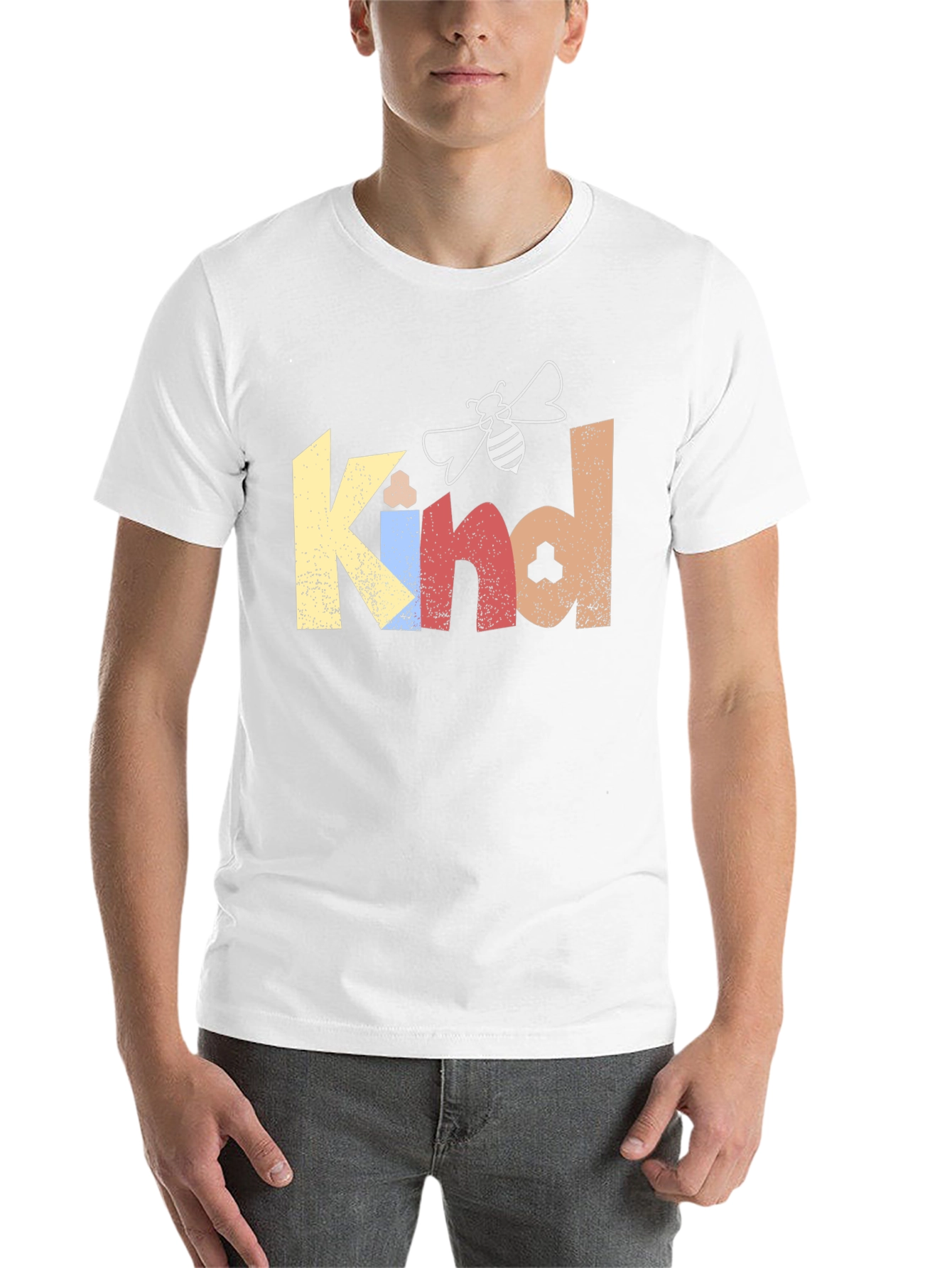 Black Be Kind T-Shirt - Bee Graphic Tee -  Motivational Shirt view 14