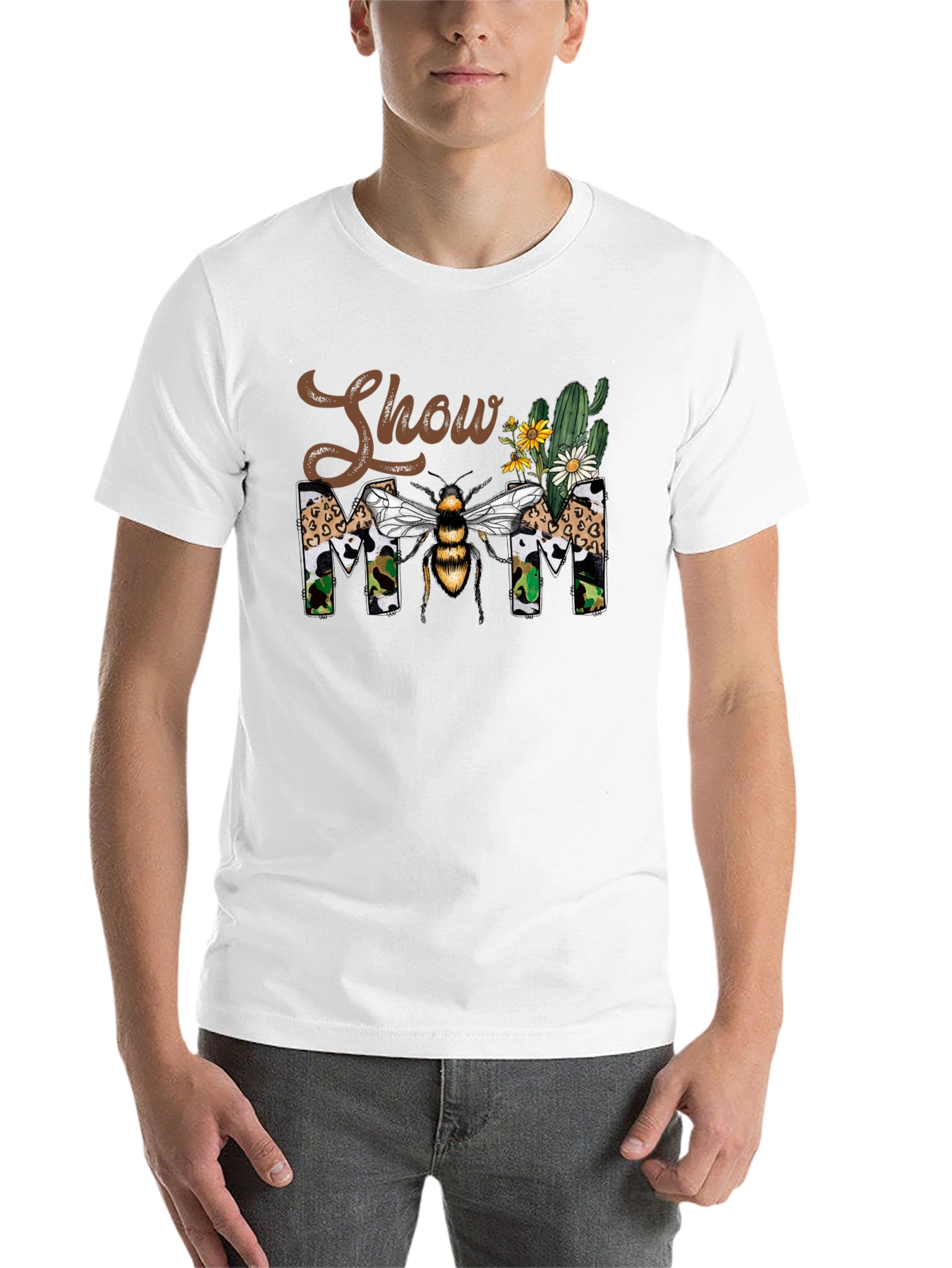 Black Show Mom Bee Graphic T-Shirt view 14