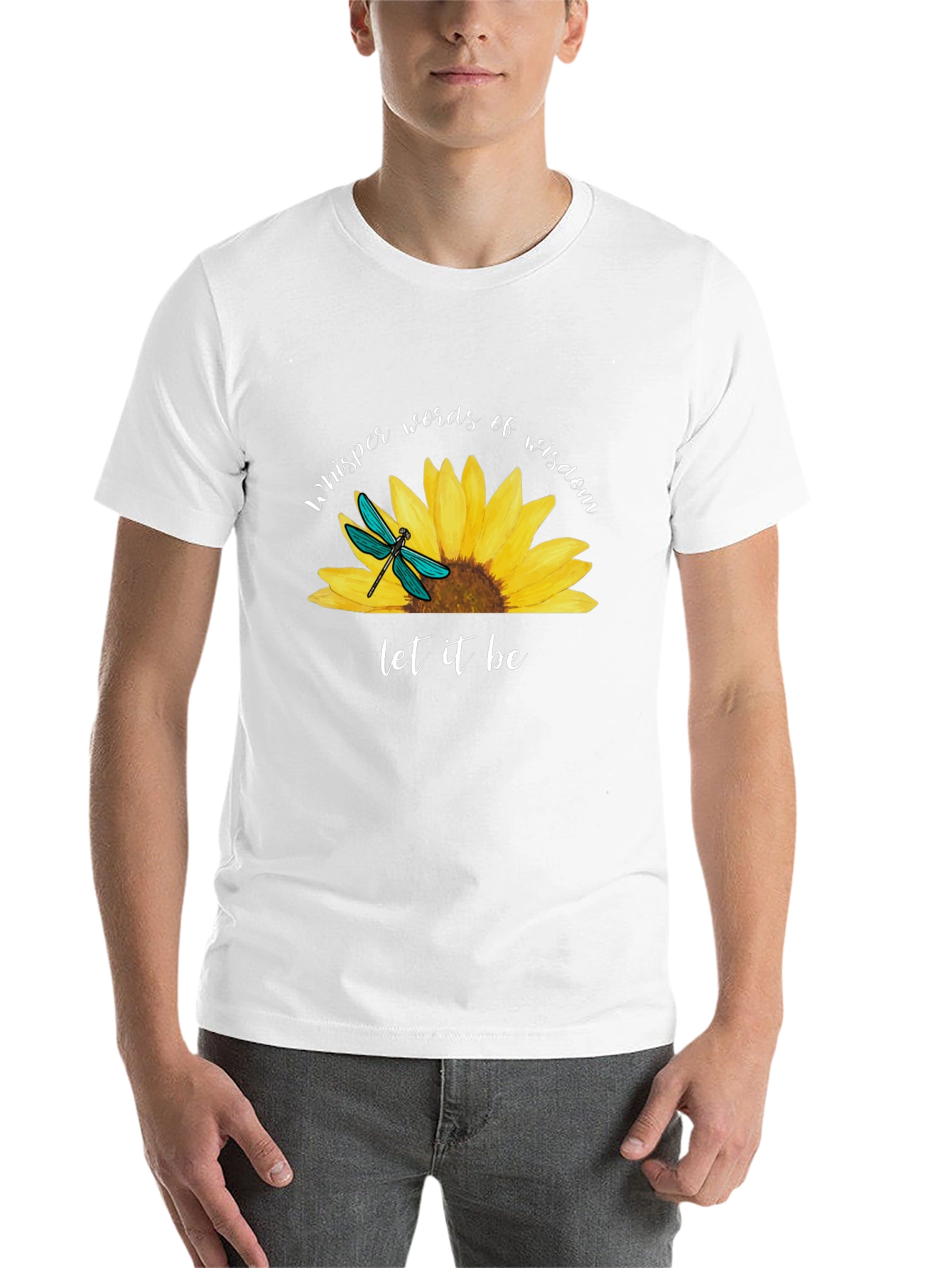 Black Sunflower Dragonfly Graphic Tee view 14