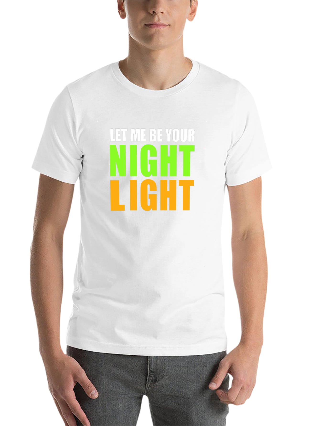 Black Night Light Graphic Tee - Black Cotton Blend view 14