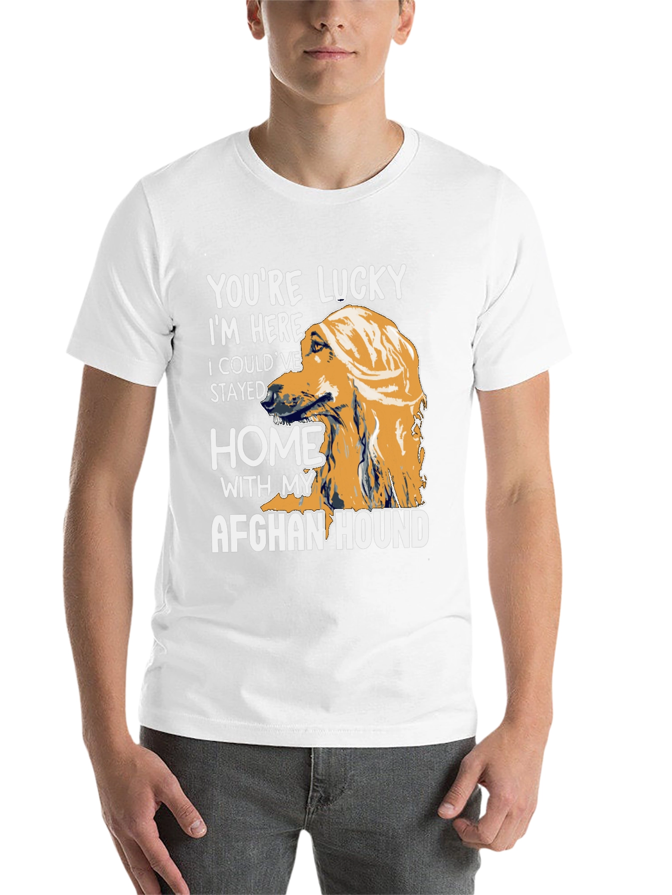 Lucky Afghan Hound T-Shirt - 14