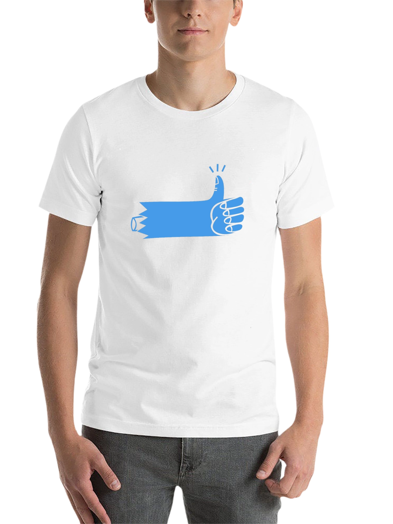 Black Thumbs Up Graphic T-Shirt - Black view 14