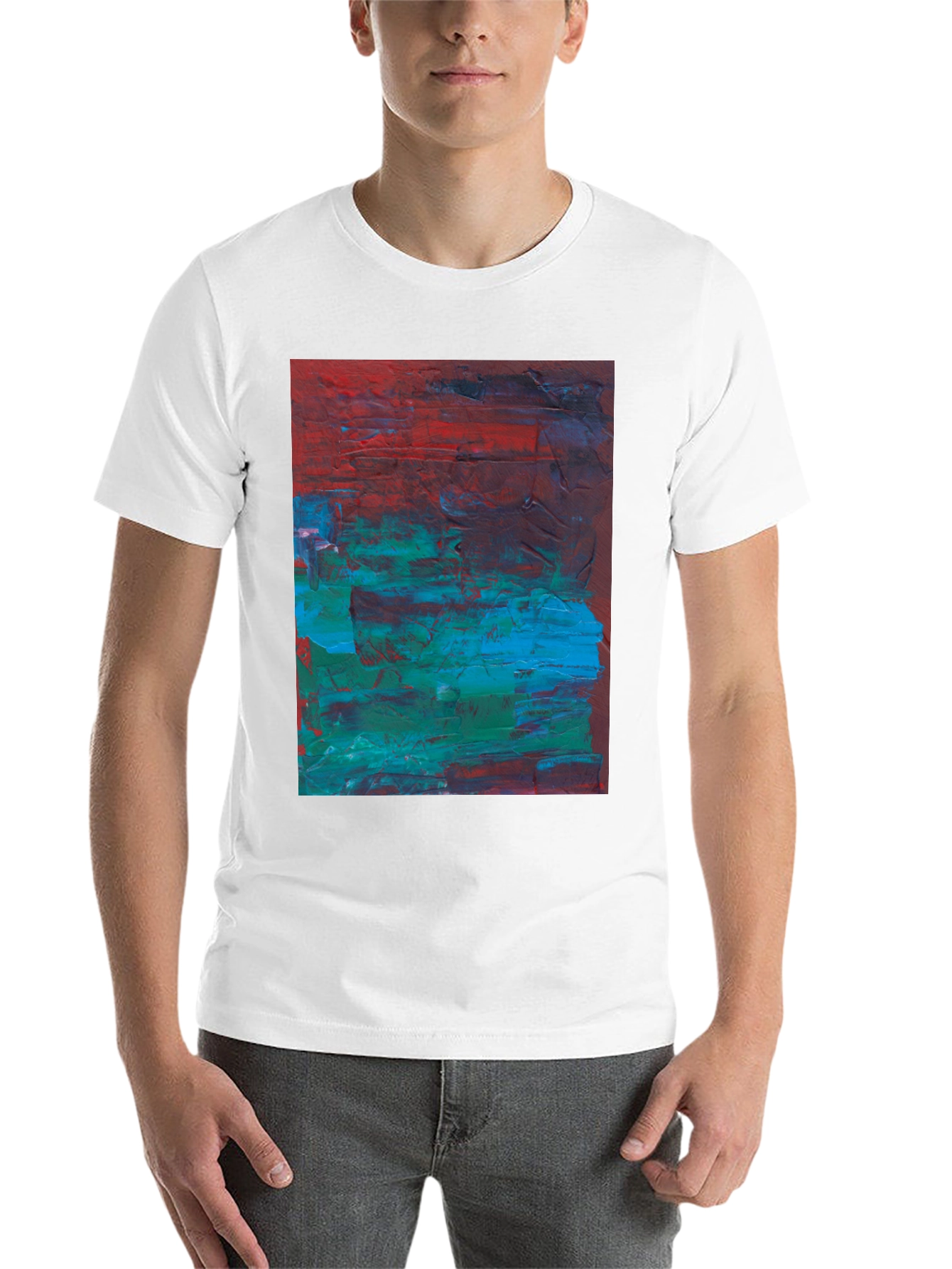 Black Abstract Art Tee - Bold & Unique Style view 14