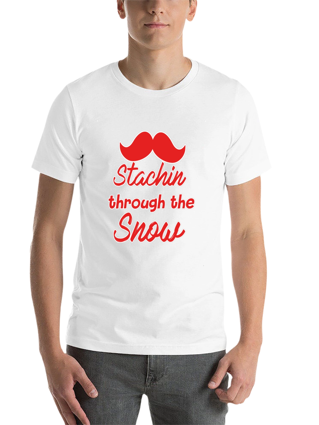 Black Stachin' Through the Snow Graphic Tee view 14