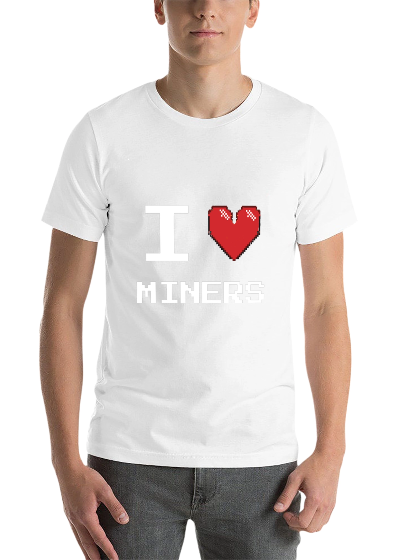 Black I Heart Miners T-Shirt - Black Cotton Tee view 14