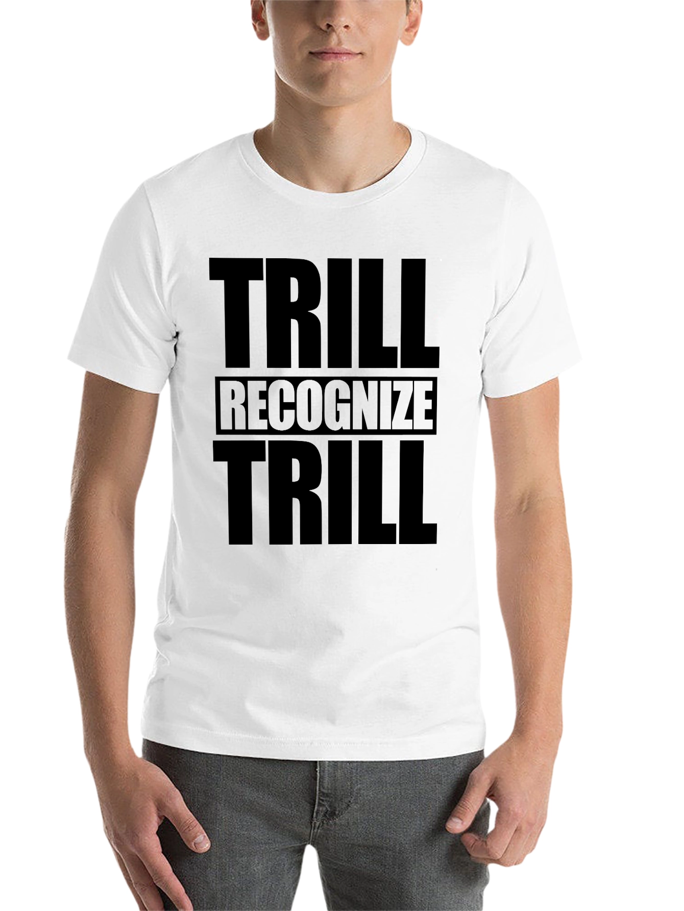 Black Trill Recognize Trill Black Graphic Tee view 14