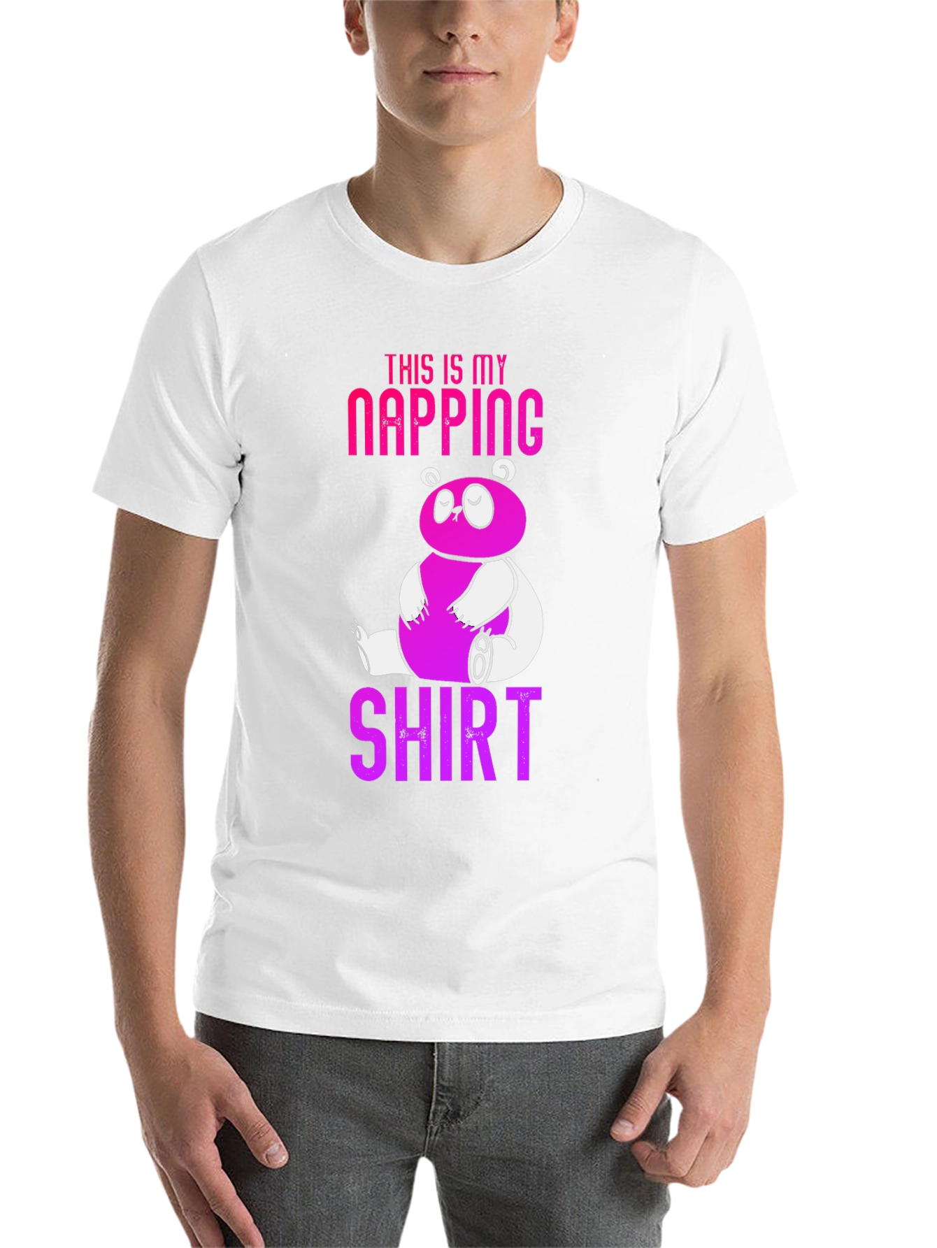 Black Napping Shirt - Funny Panda Graphic Tee view 14