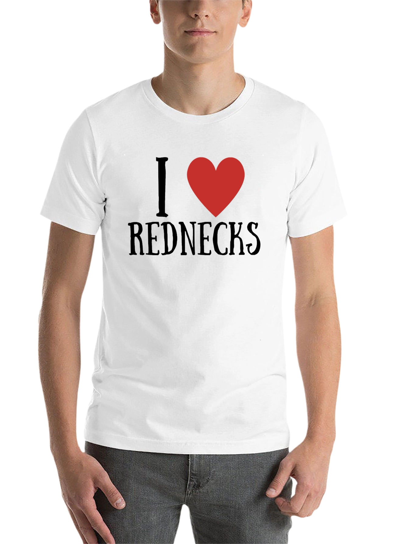 Black I Heart Rednecks Graphic Tee - Soft Cotton Blend view 14