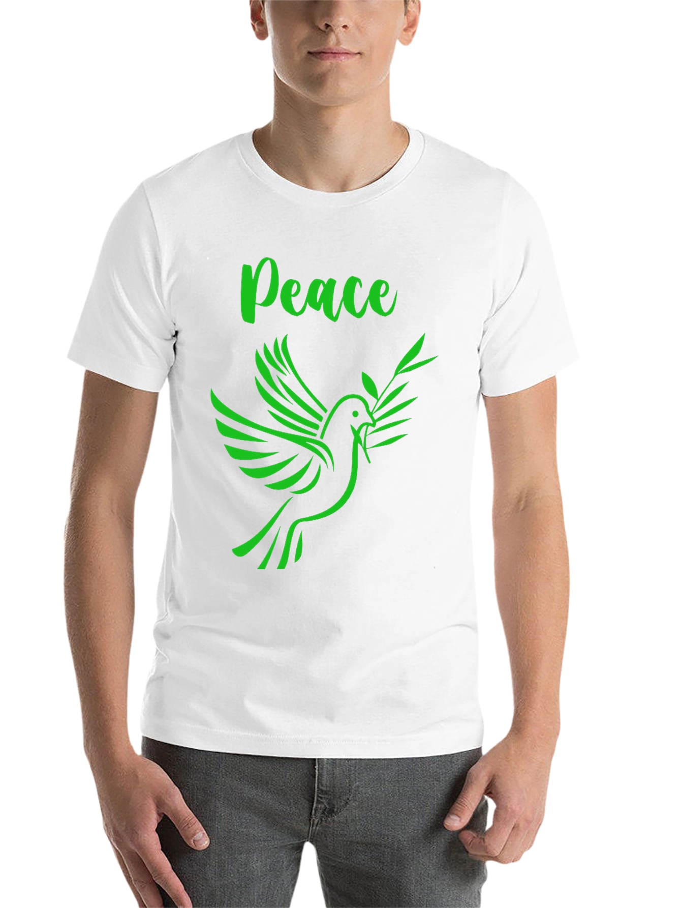 Black Peace Dove T-Shirt - Graphic Tee view 14