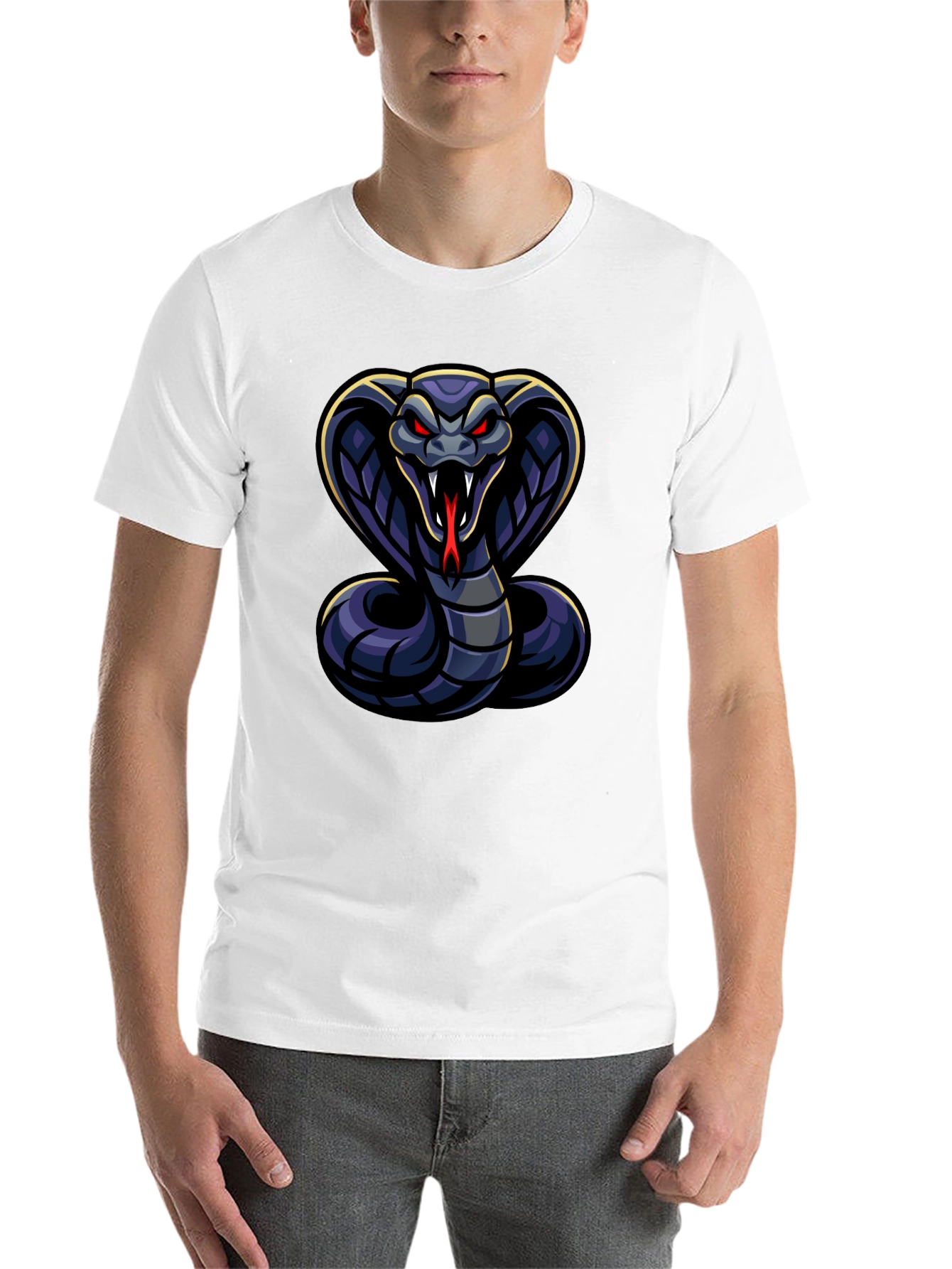 Cobra Graphic T-Shirt - Men's Black Tee - 14