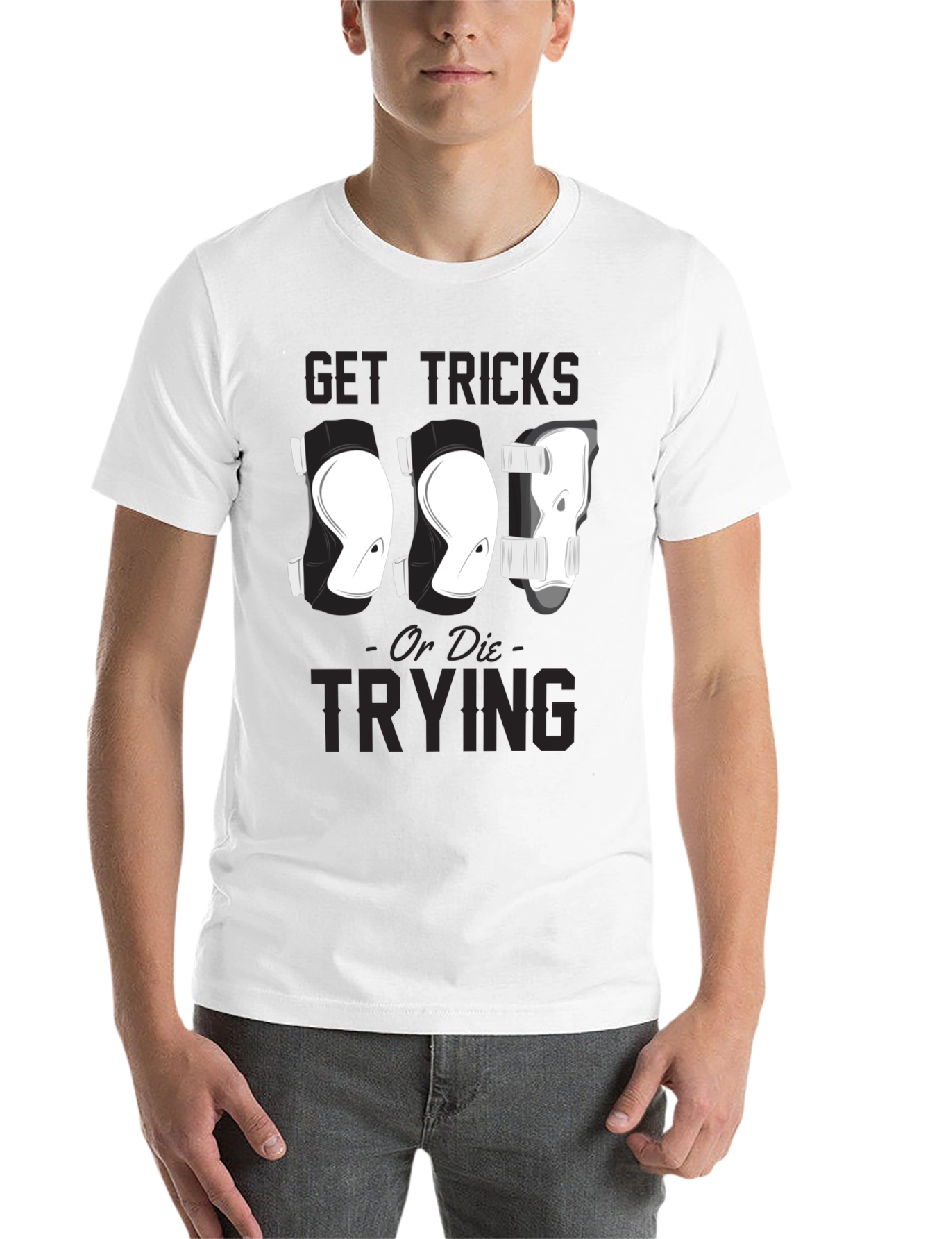 Black Get Tricks or Die Trying T-Shirt view 14