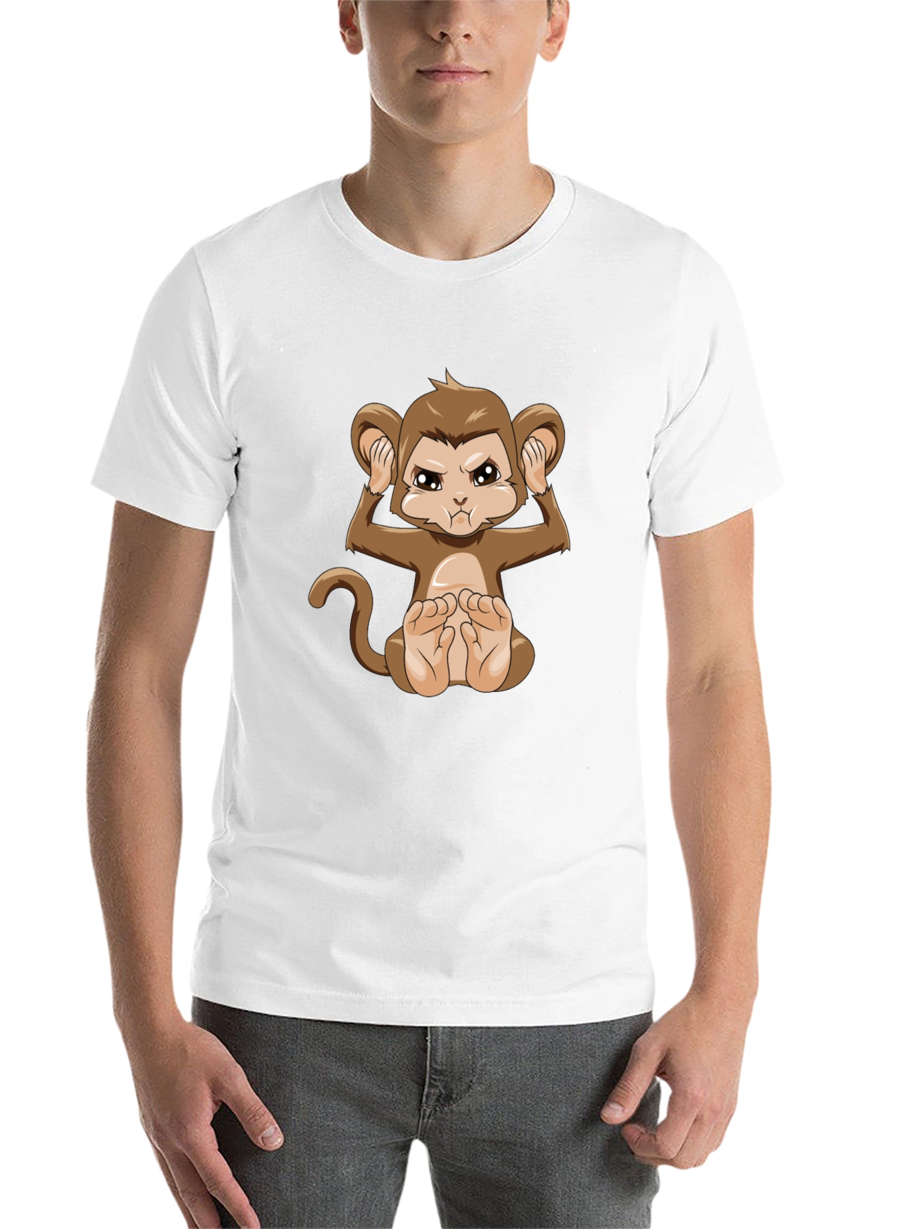 Black Monkey Graphic Black T-Shirt view 14