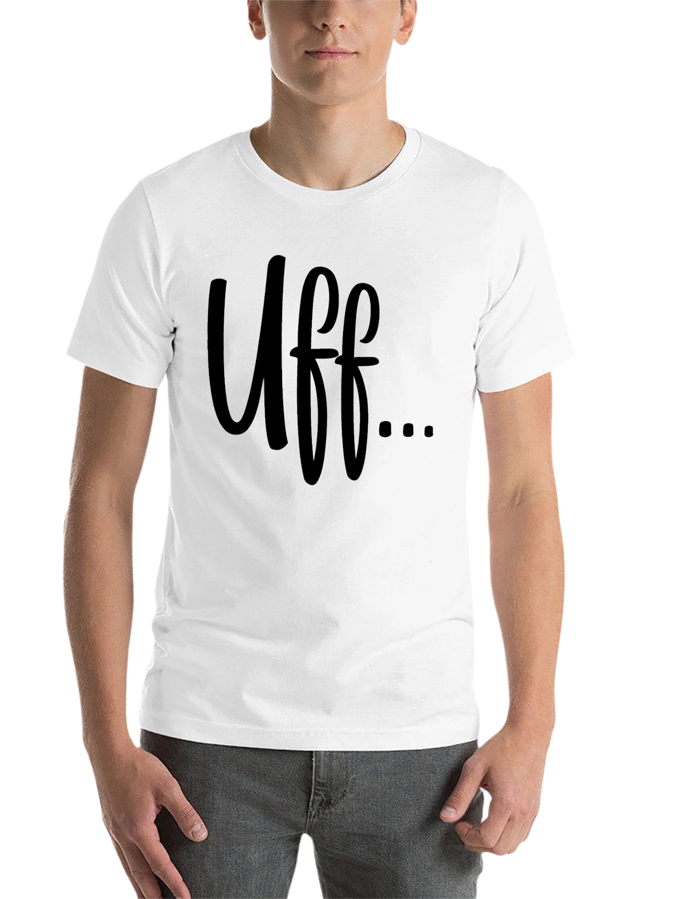 Black Uff... Graphic Tee - Soft Cotton, Casual Style view 14