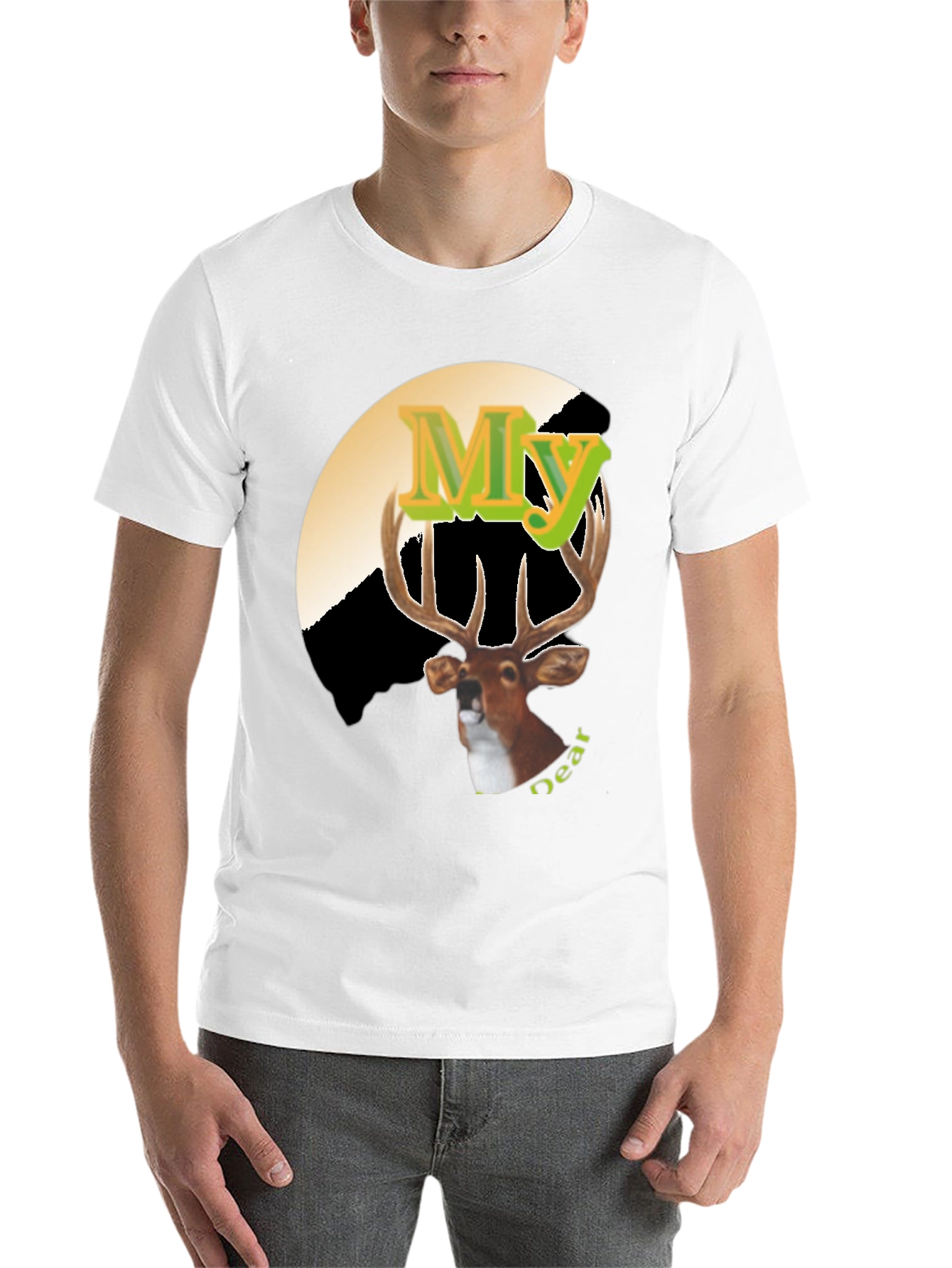 Black My Deer Graphic Tee - Novelty Hunting Shirt view 14