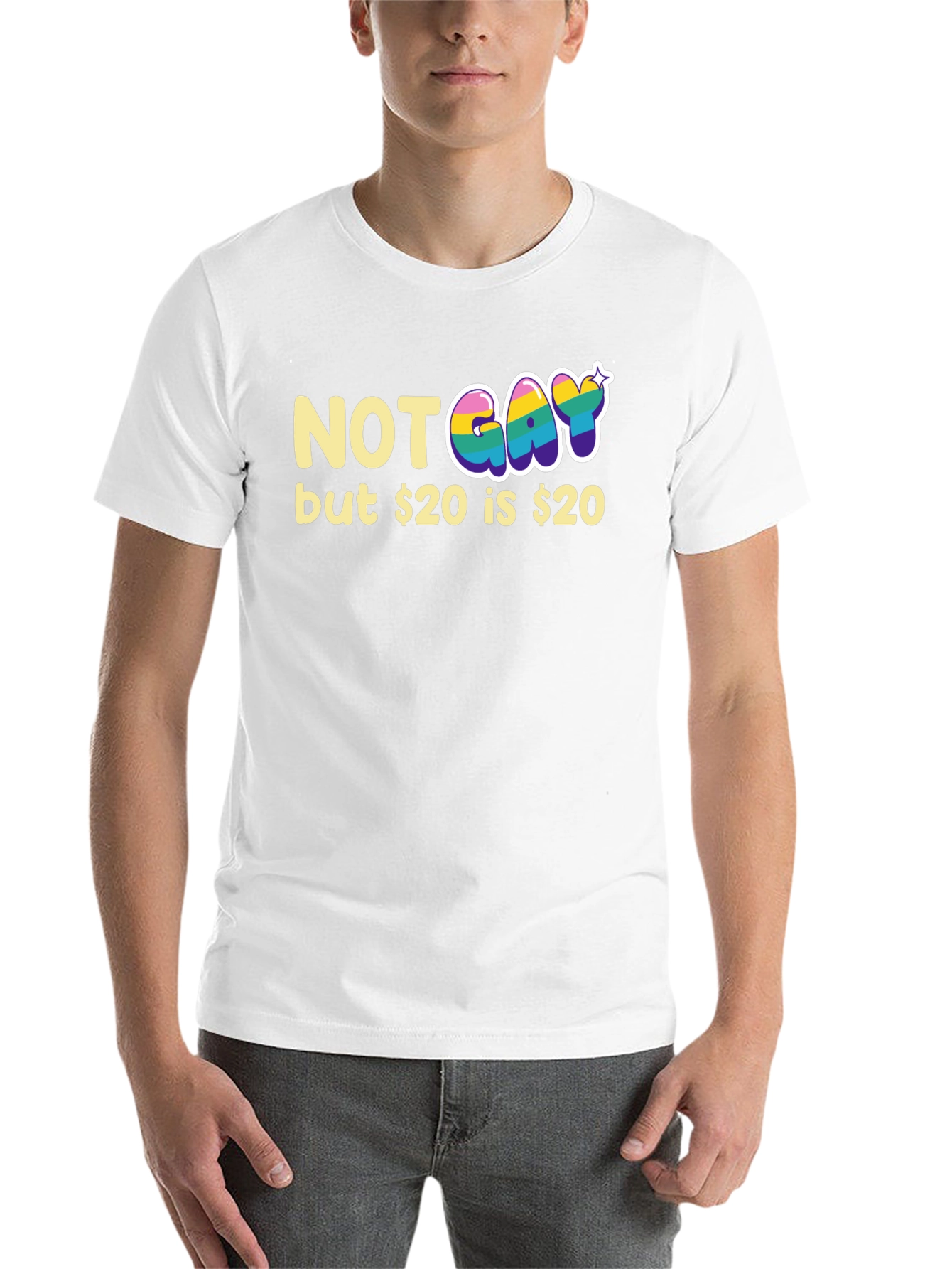 Black Not Gay but $20 T-Shirt Funny Graphic Tee view 14