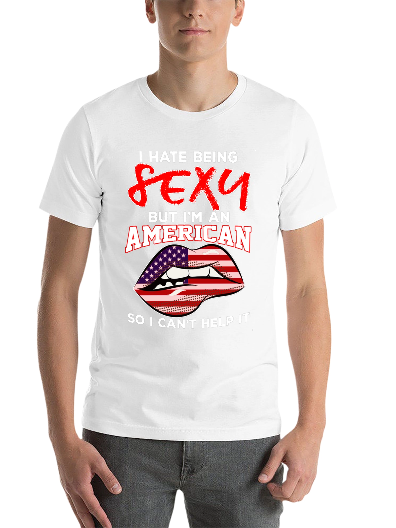 Black Sexy American Graphic Tee view 14