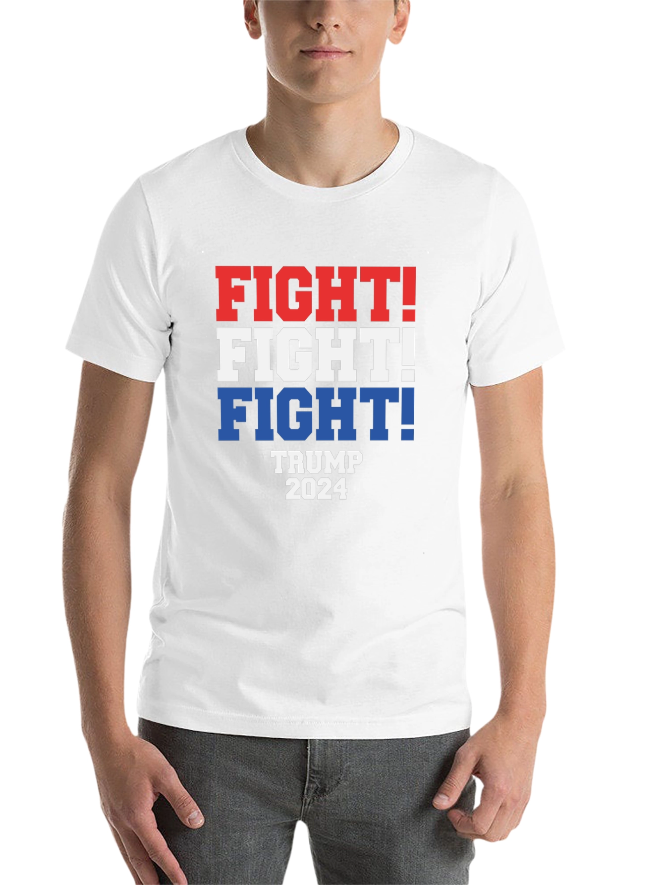 Black Fight! Trump 2024 Patriotic T-Shirt view 14