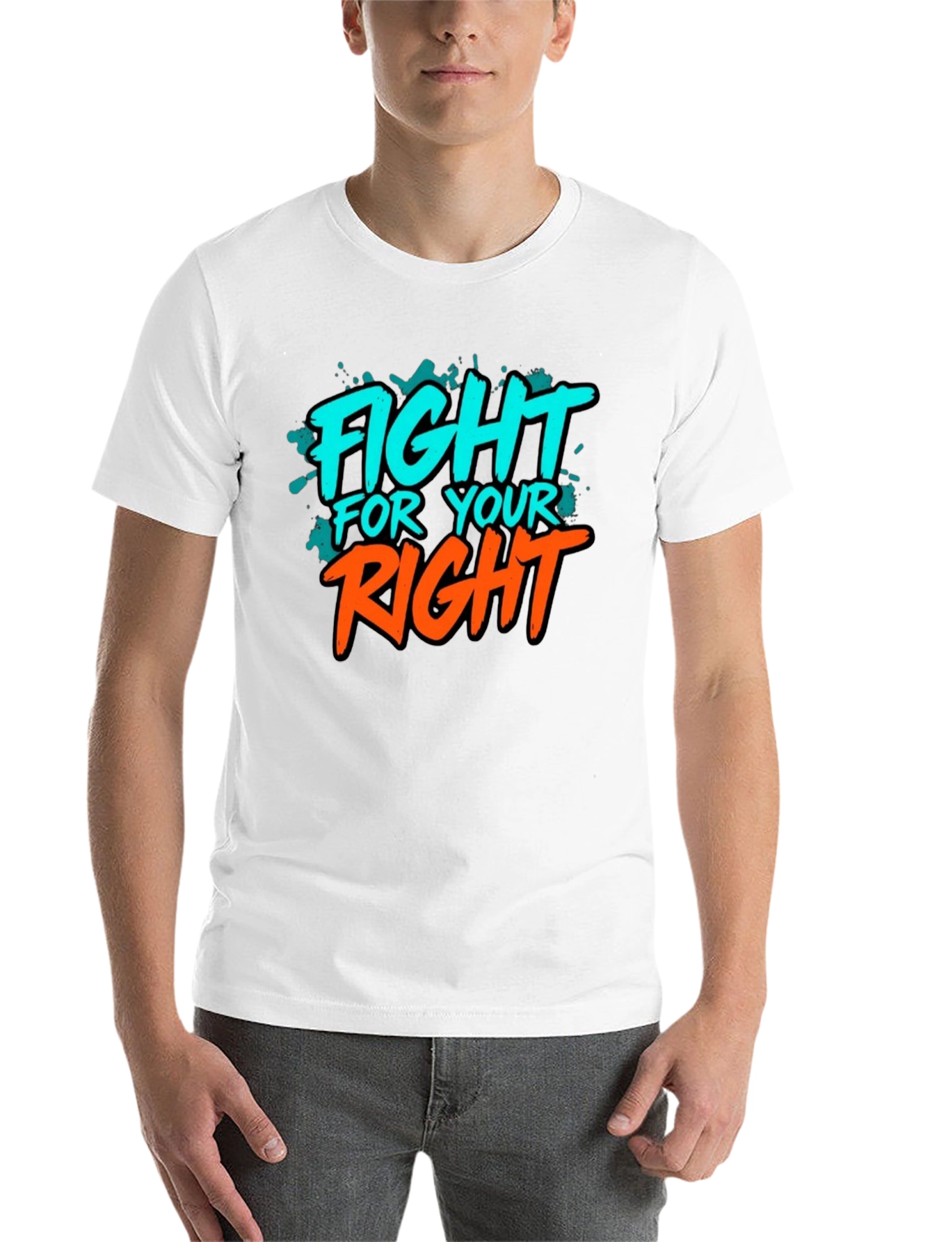 Black Fight For Your Right Graphic Tee view 14