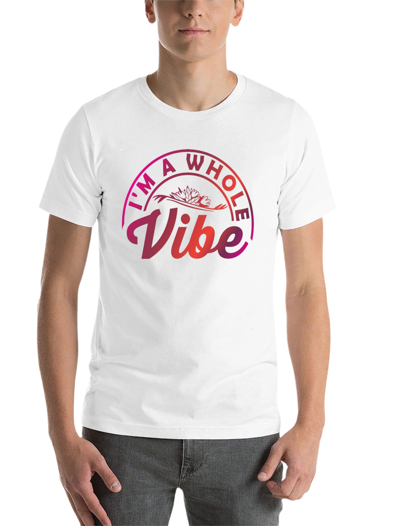 Black I'm A Whole Vibe Graphic Tee view 14