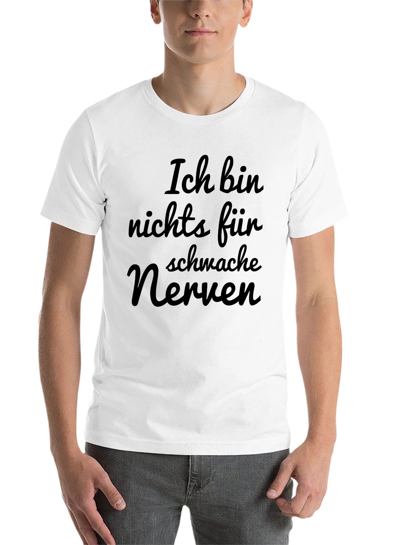 Black Ich bin Nichts fur Schwache Nerven T-Shirt view 14