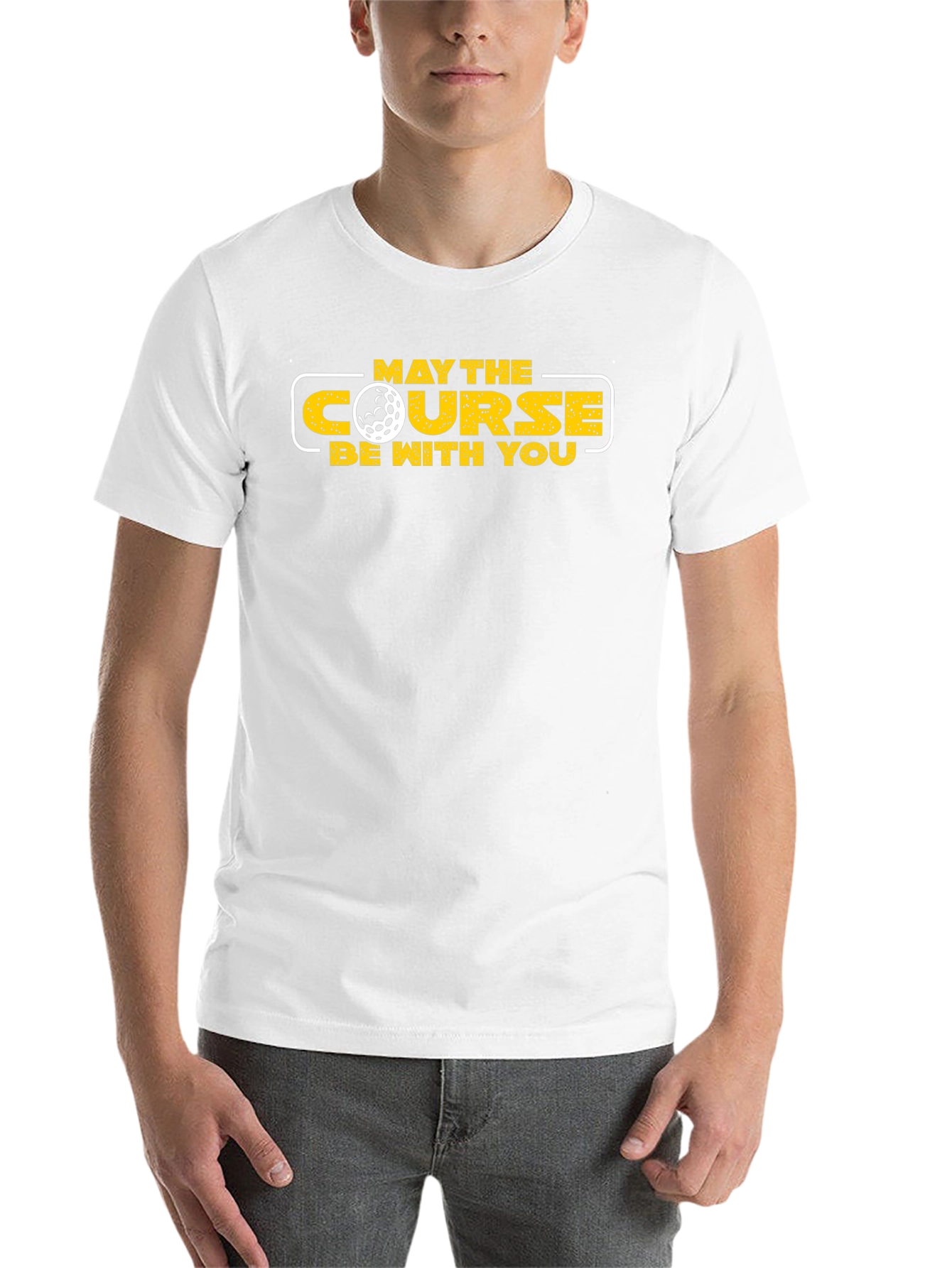 Black May The Course Be With You Golf T-Shirt view 14