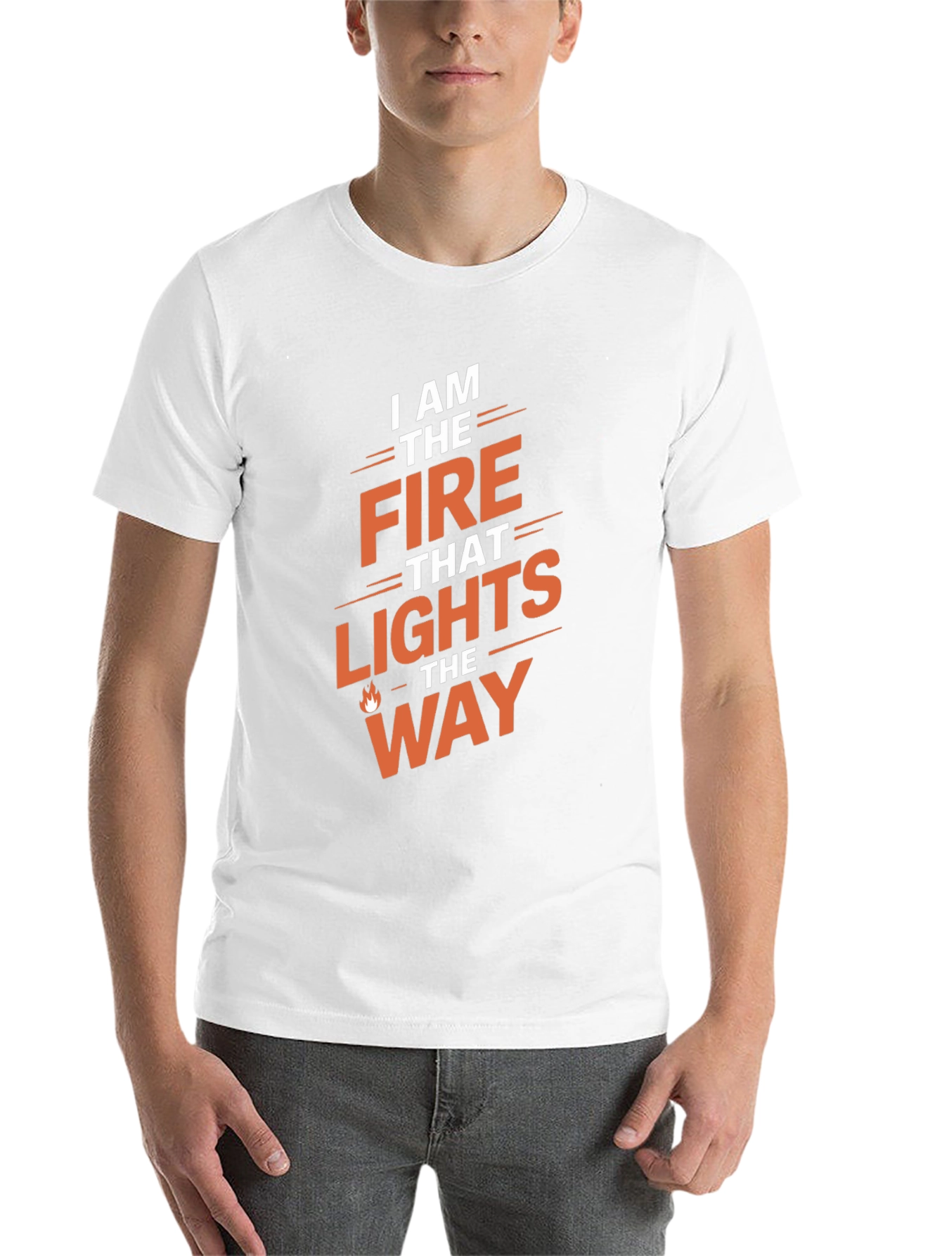 Black Fire That Lights the Way Graphic Tee - Black view 14