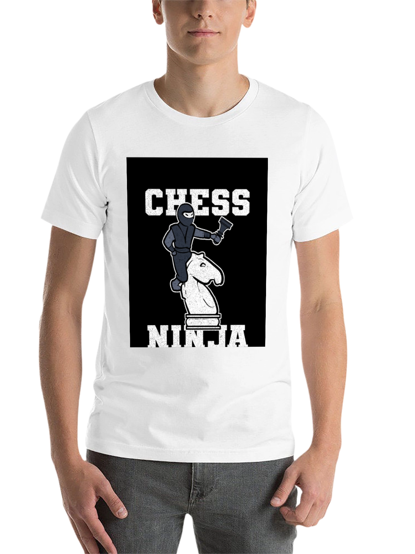 Black Chess Ninja T-Shirt view 14