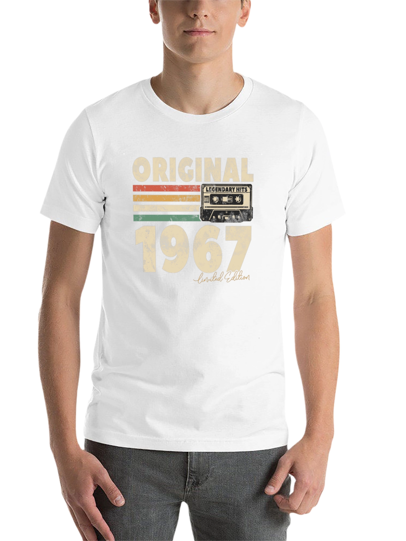 Black Original 1967 Legendary Hits Cassette Tape T-Shirt view 14
