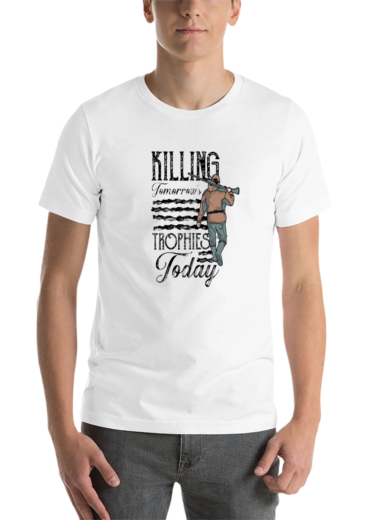 Black Hunting T-Shirt: Killing Tomorrow's Trophies Today view 14