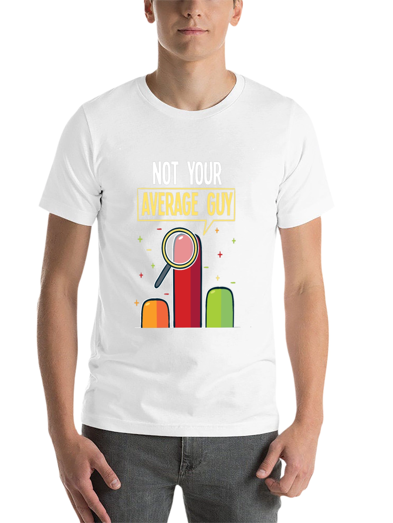 Black Not Your Average Guy Graphic T-Shirt view 14