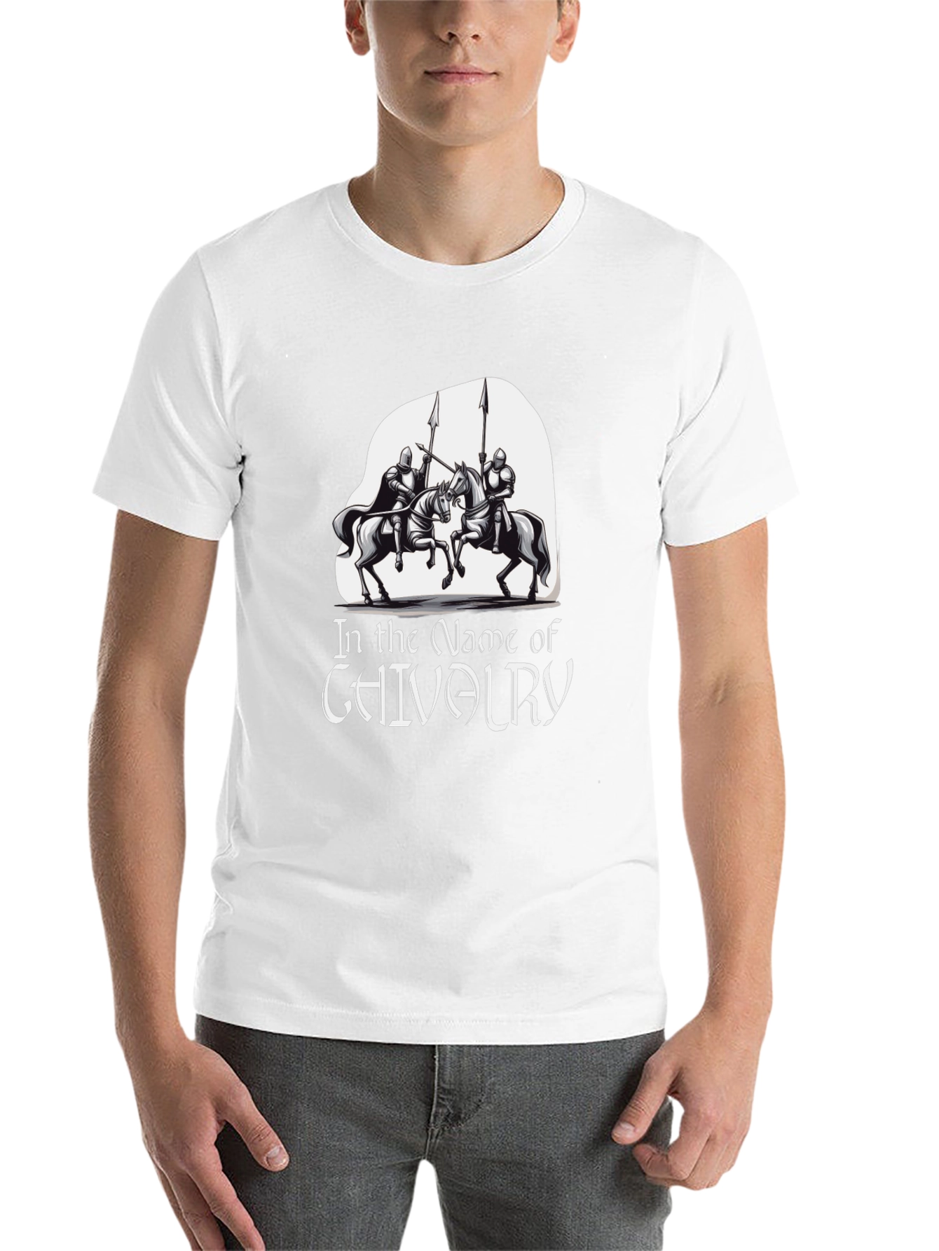 Black Chivalry Knights T-Shirt - Black view 14