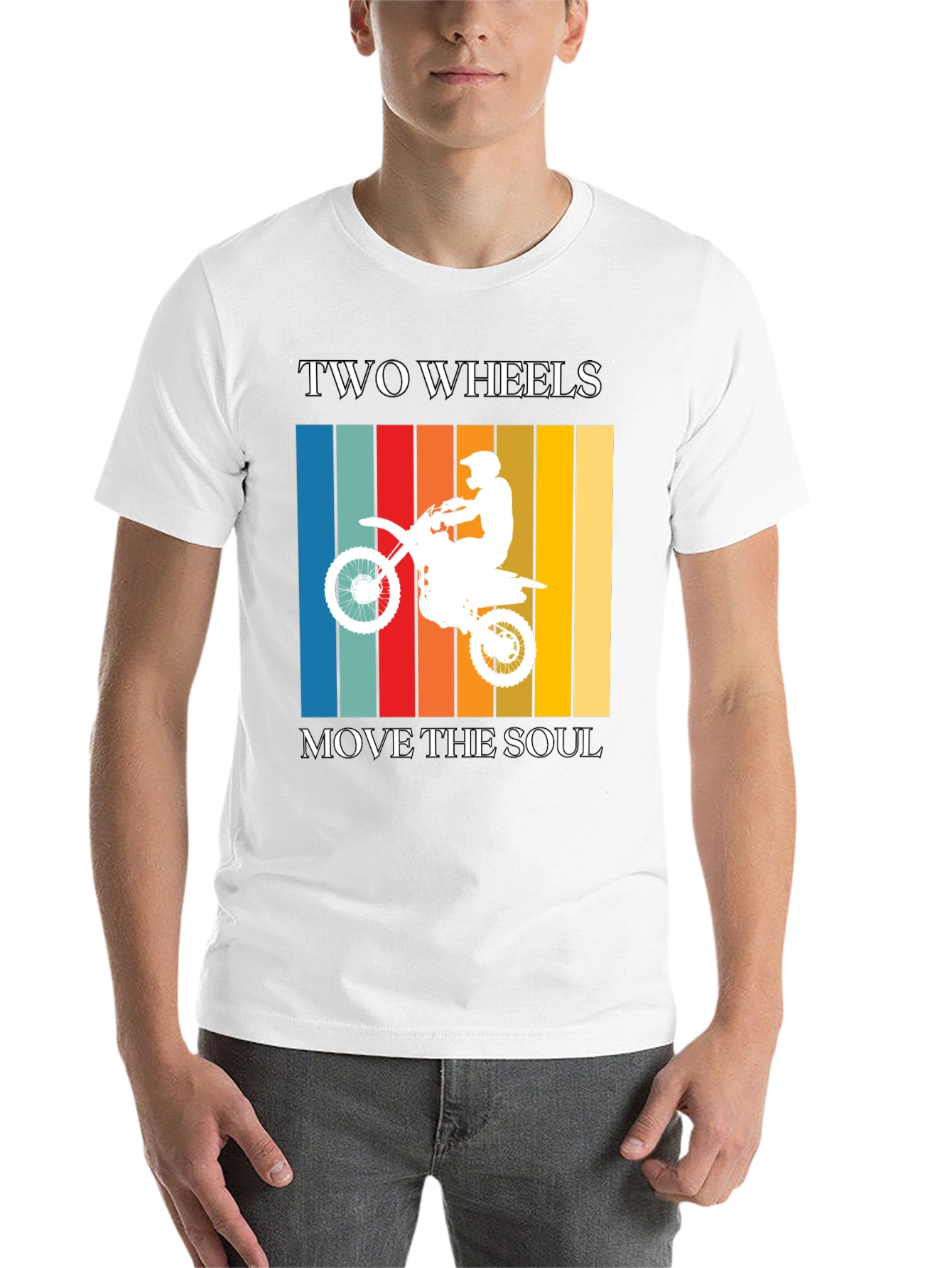 Black Two Wheels Move the Soul Graphic Tee view 14