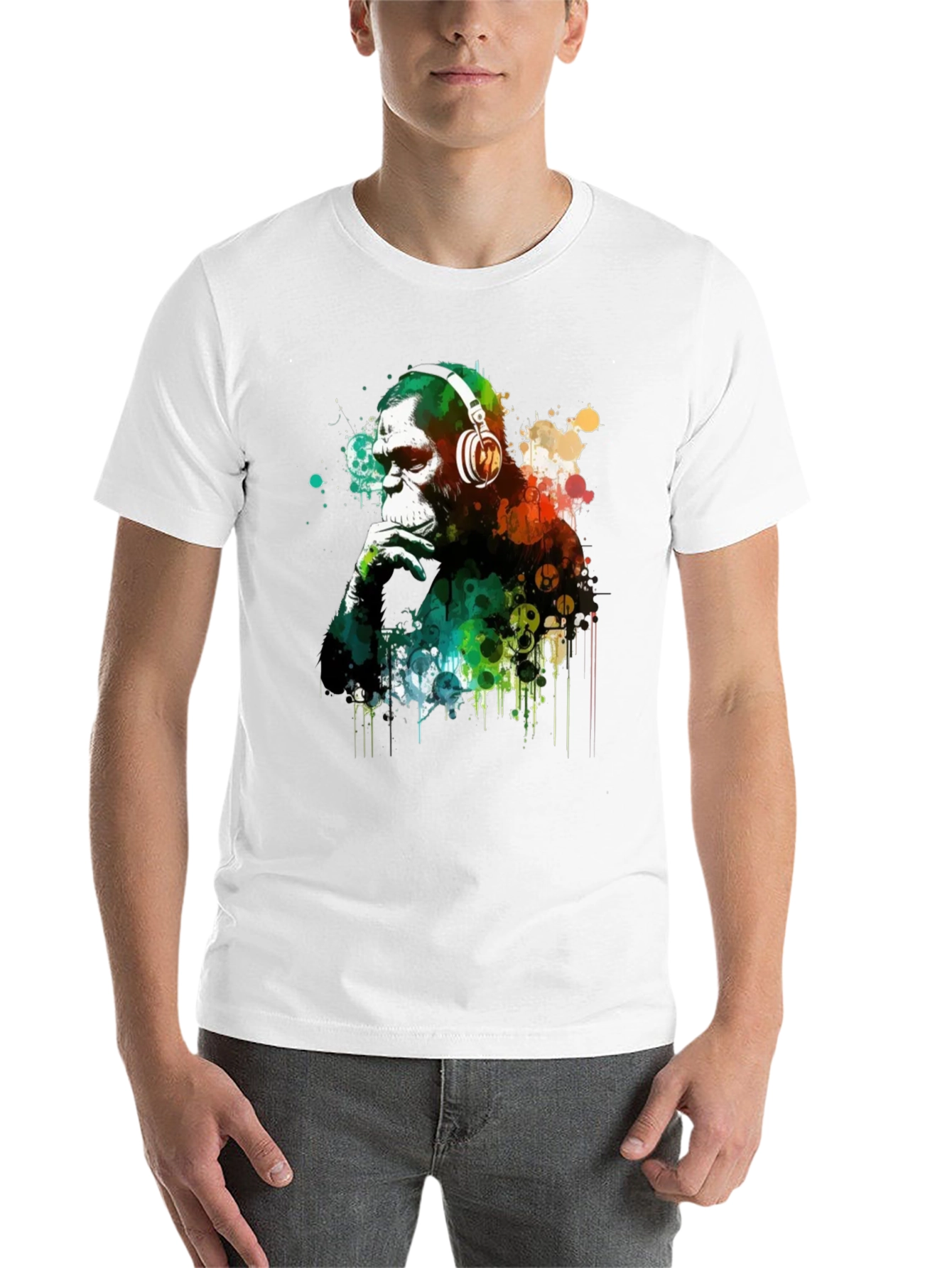 Black Monkey DJ Graphic T-Shirt view 14
