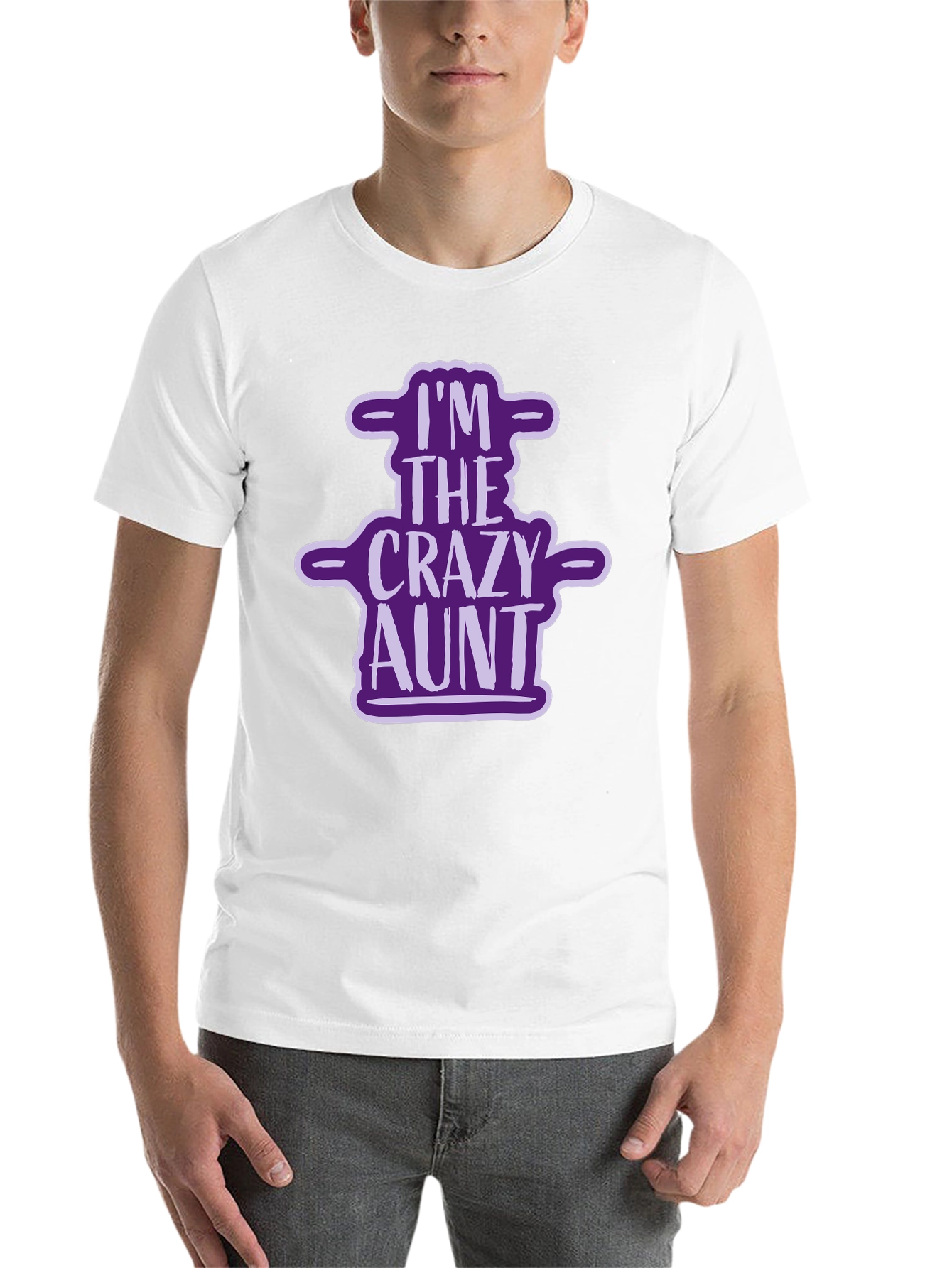 Black Crazy Aunt Graphic Tee - Novelty T-Shirt view 14