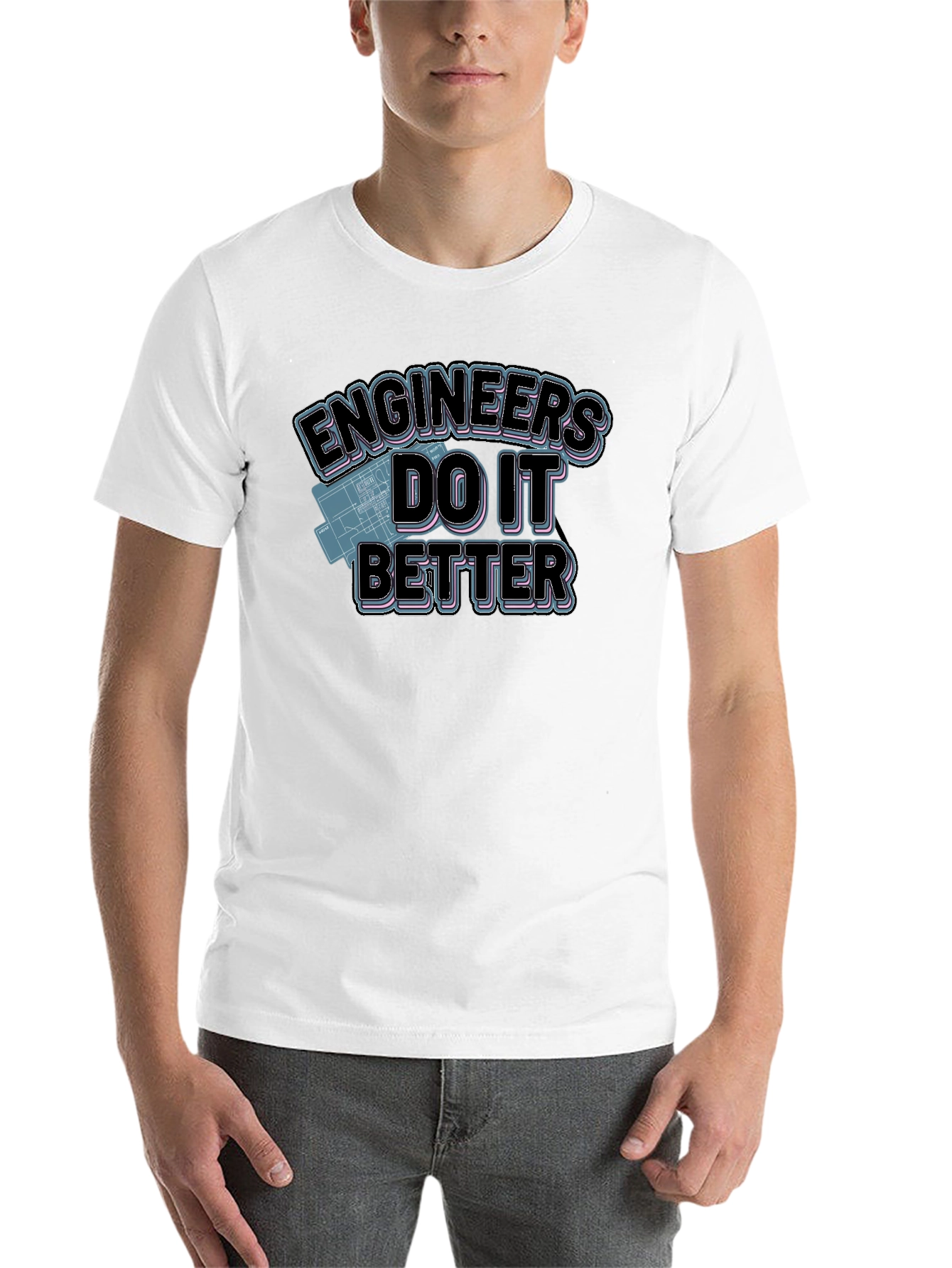 Black Engineers Do It Better Graphic T-Shirt view 14