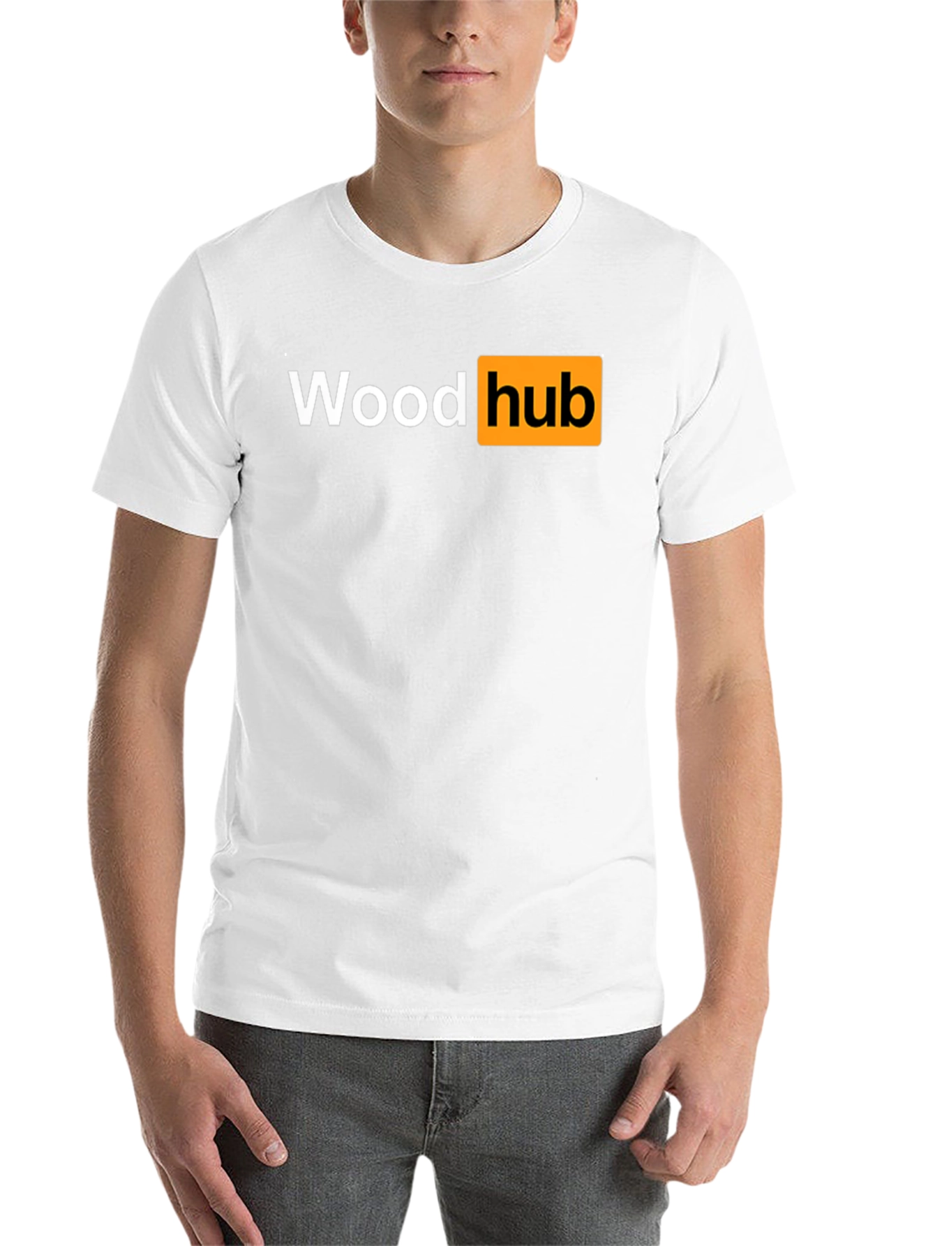 Black Wood Hub Black T-Shirt - Funny Design view 14