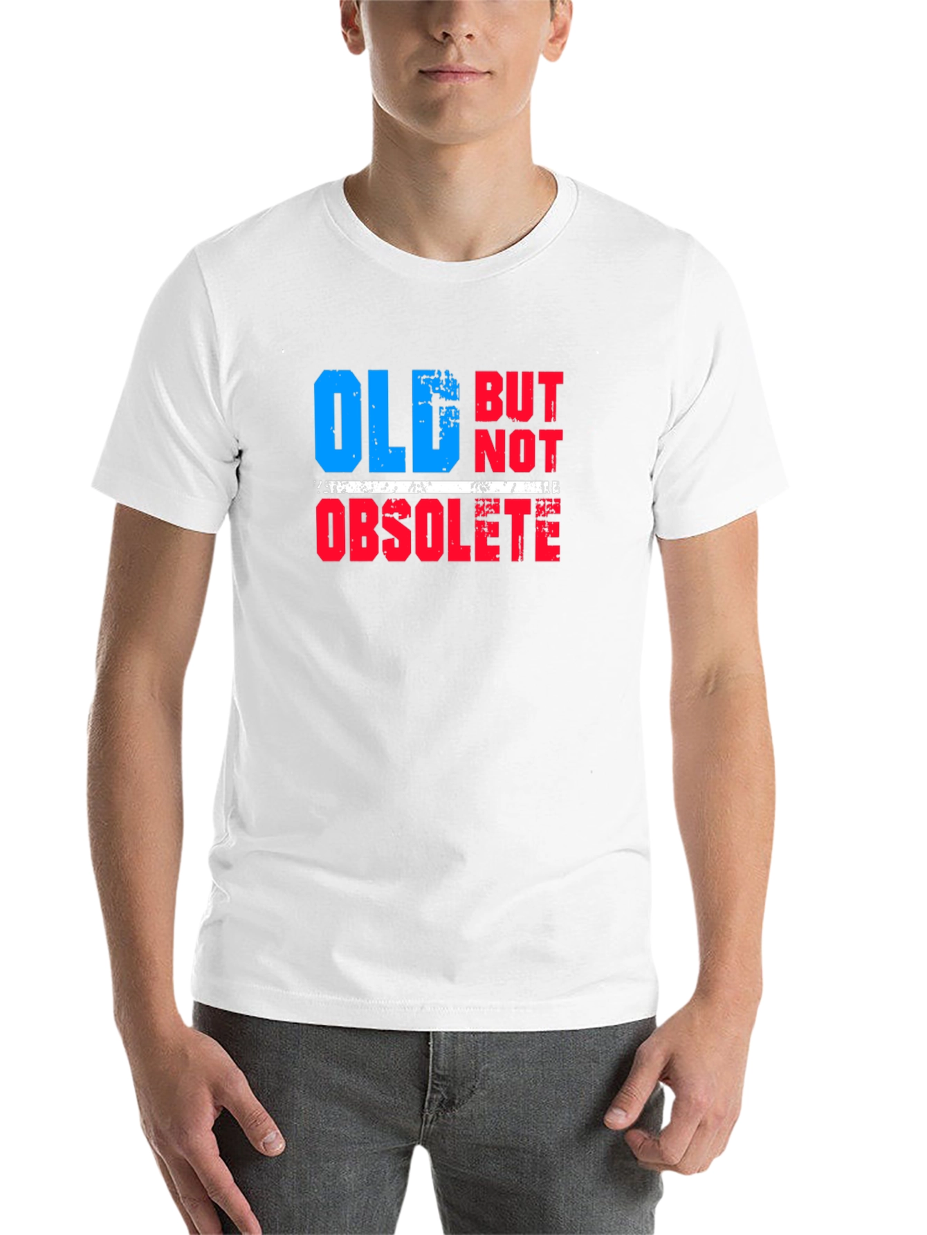 Black Old But Not Obsolete Graphic Tee view 14