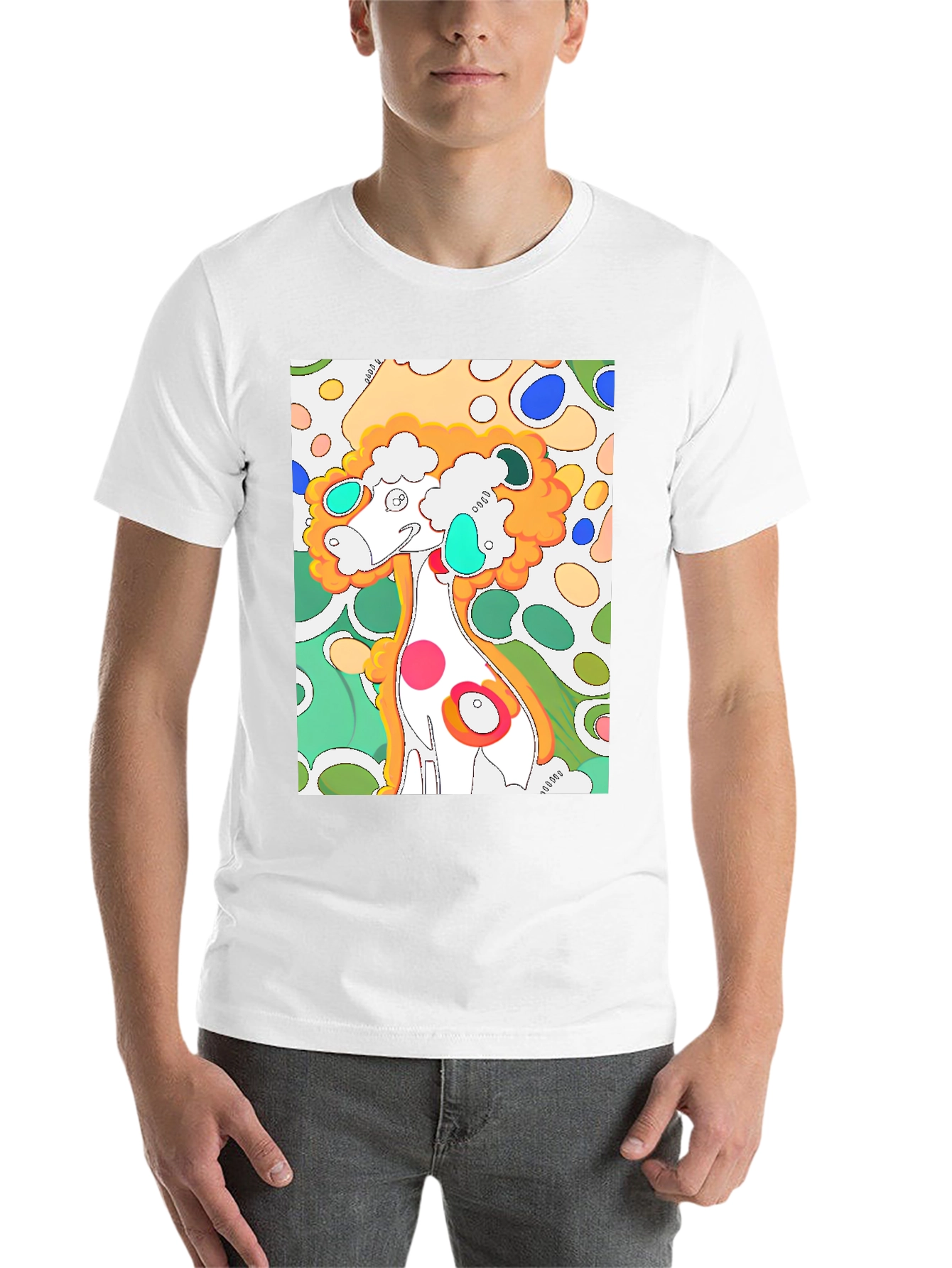 Black Funky Art Graphic T-Shirt - Quirky Design view 14