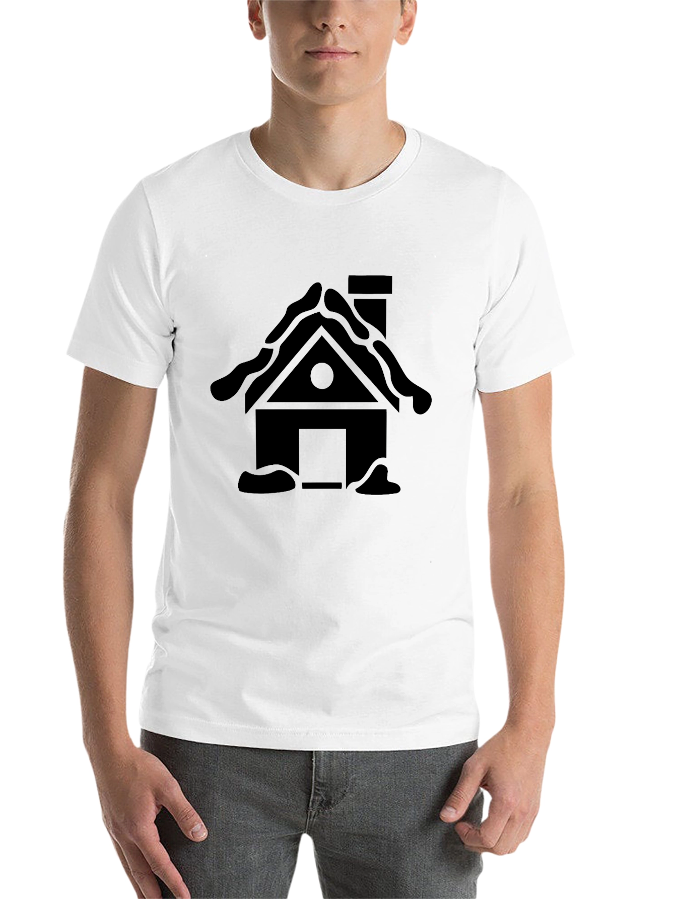 Black House Graphic Black T-Shirt view 14