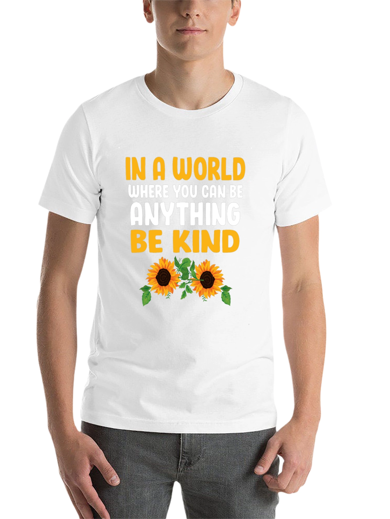 Black Be Kind Sunflower Graphic Tee view 14