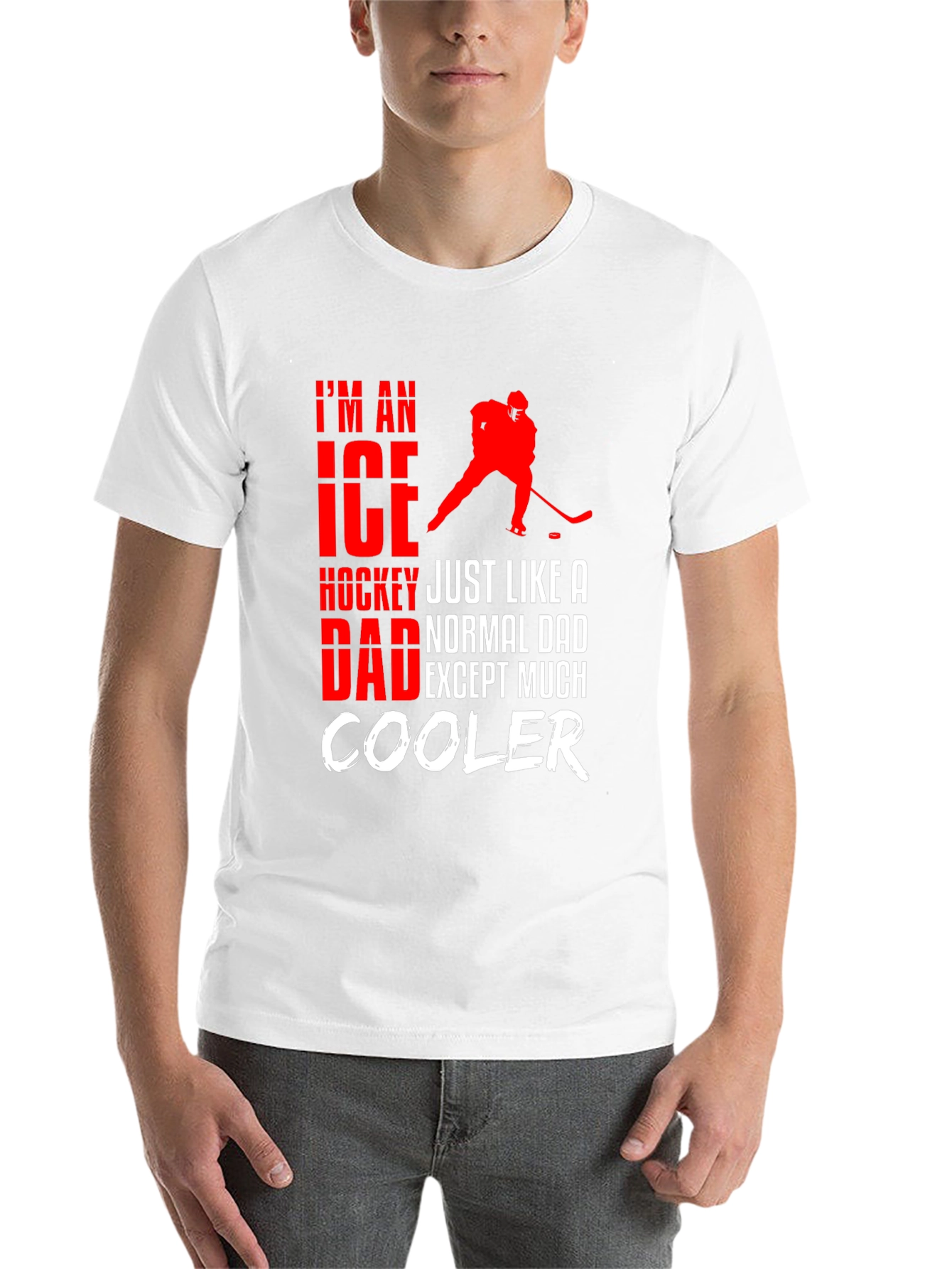 Black Ice Hockey Dad T-Shirt - Cool Dad Edition! view 14
