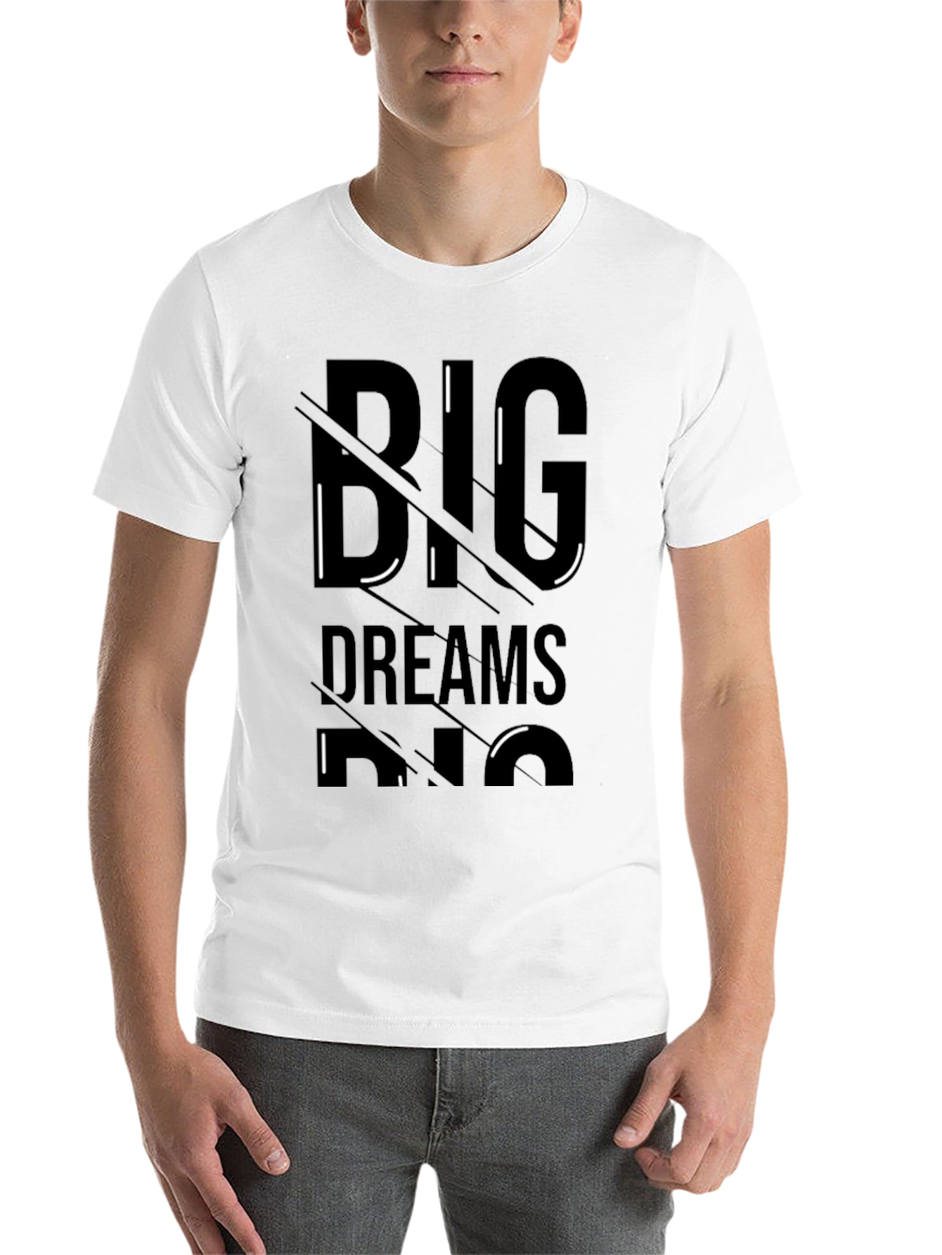 Black Big Dreams Black Graphic Tee view 14