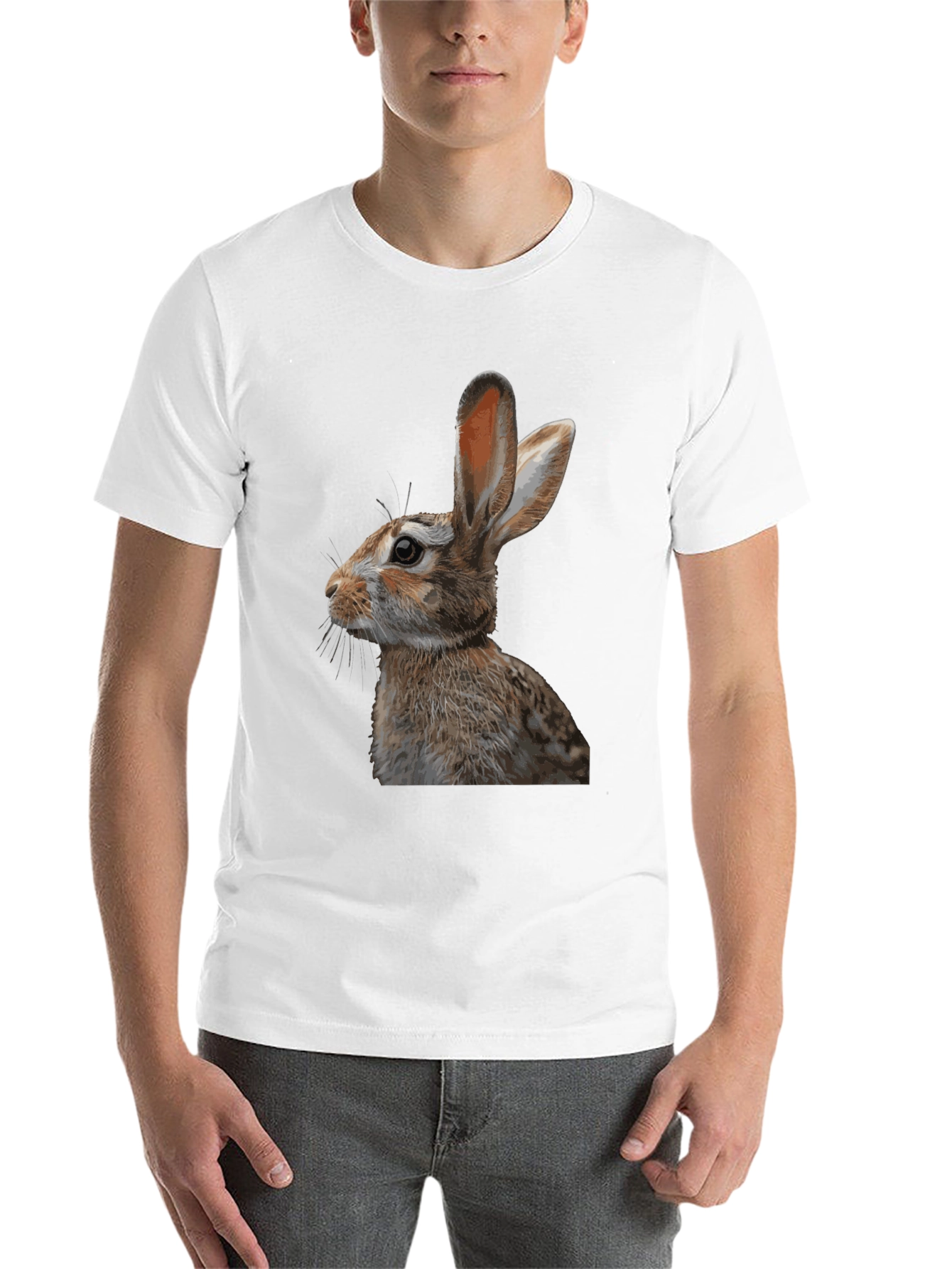 Black Rabbit Graphic Tee - Stylish Black T-Shirt view 14