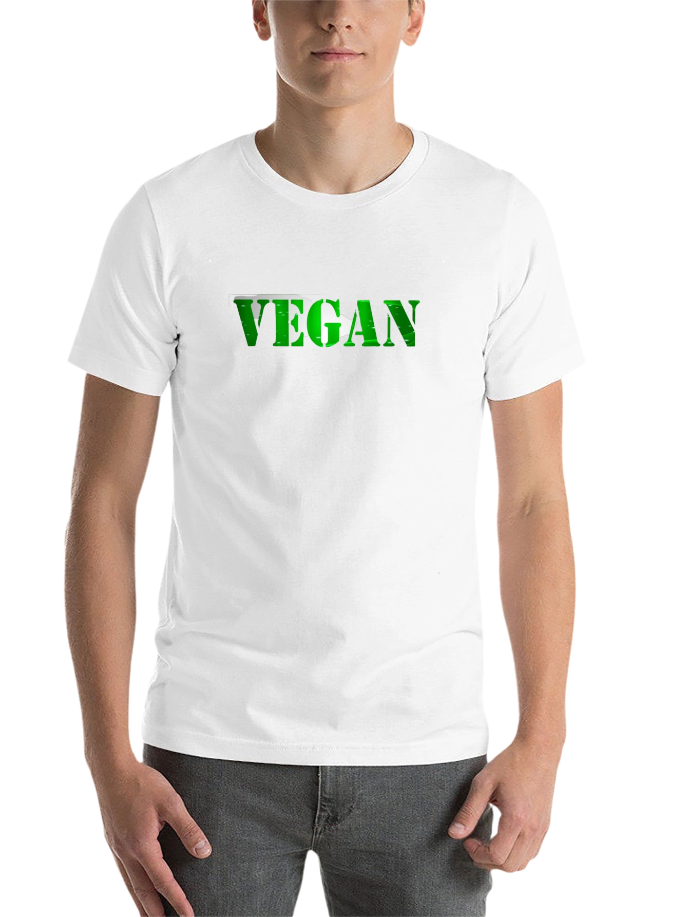 Black Vegan Arrow T-Shirt - Black view 14