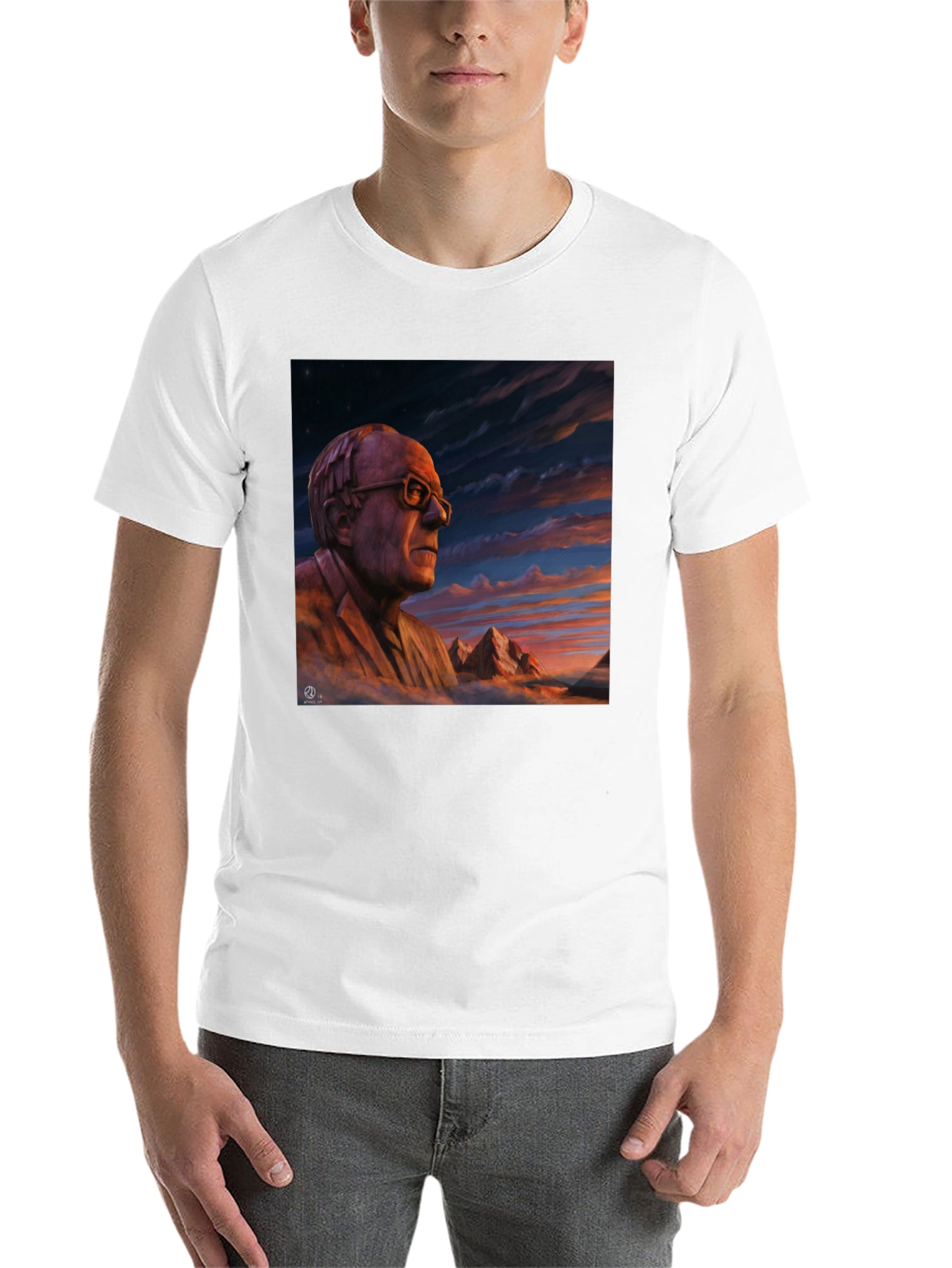 Artistic Portrait Graphic T-Shirt - 14