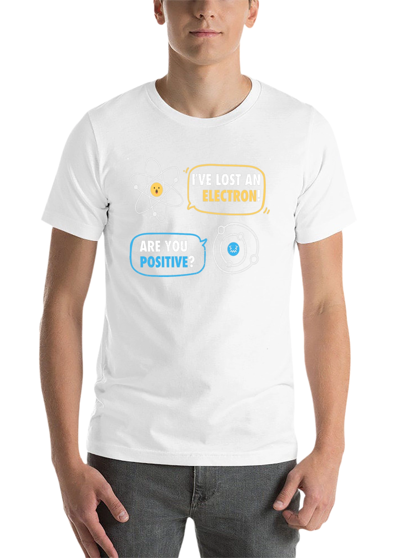 Black Funny Chemistry T-Shirt - I've Lost An Electron view 14