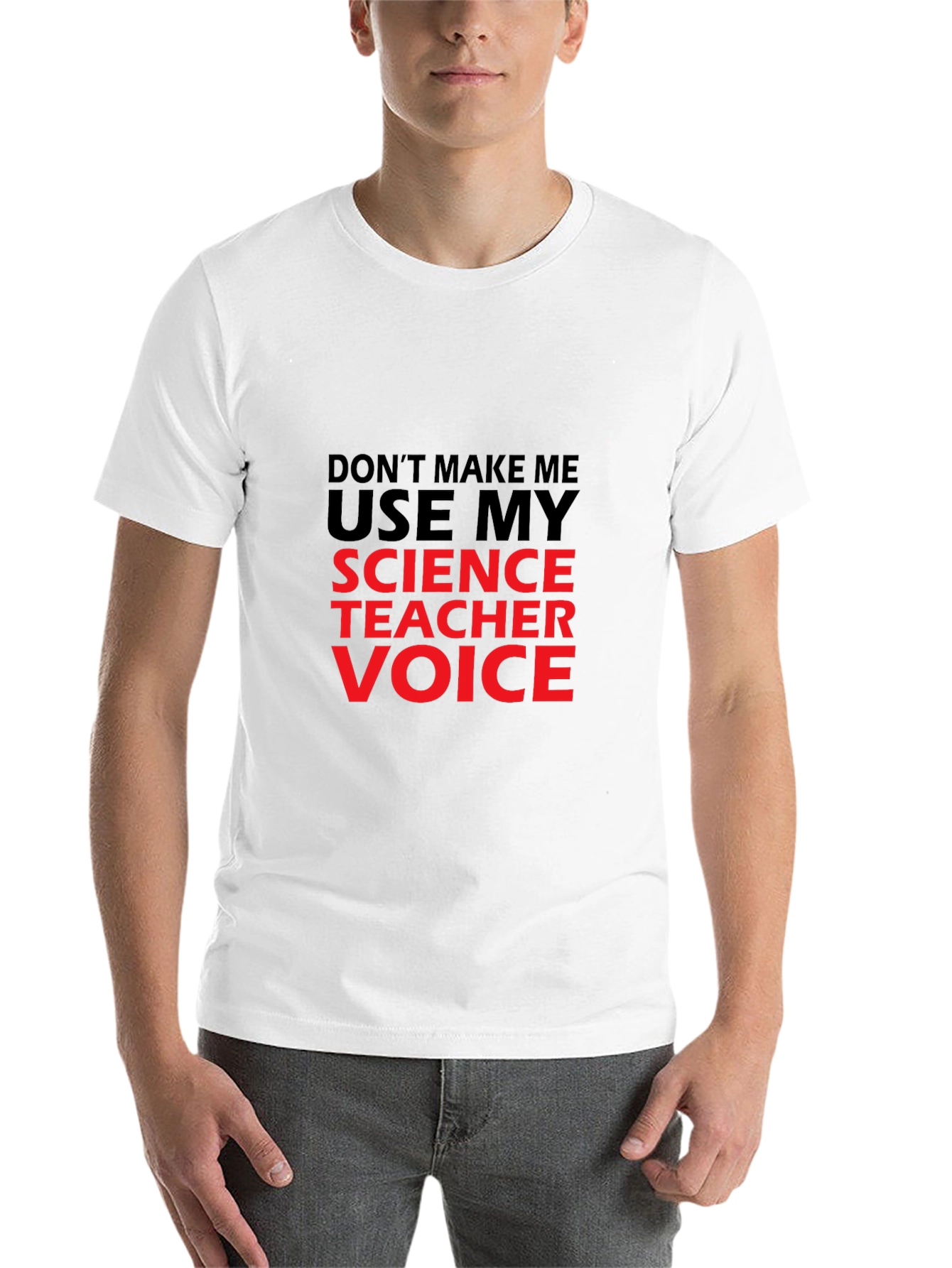 Black Science Teacher Voice T-Shirt - Funny Sarcastic Tee view 14