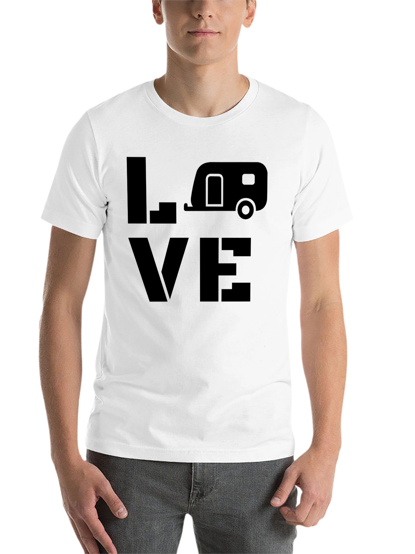 Black LOVE Camping Graphic Tee view 14