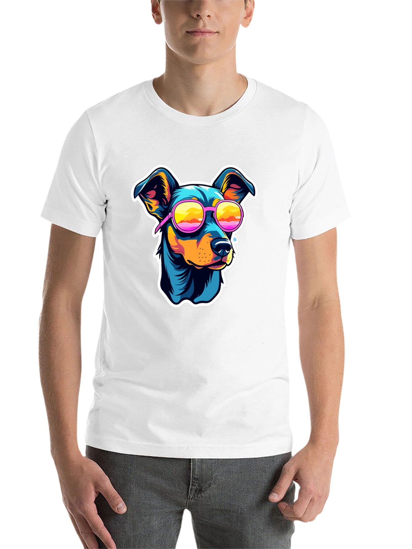 Black Cool Dog T-Shirt view 14